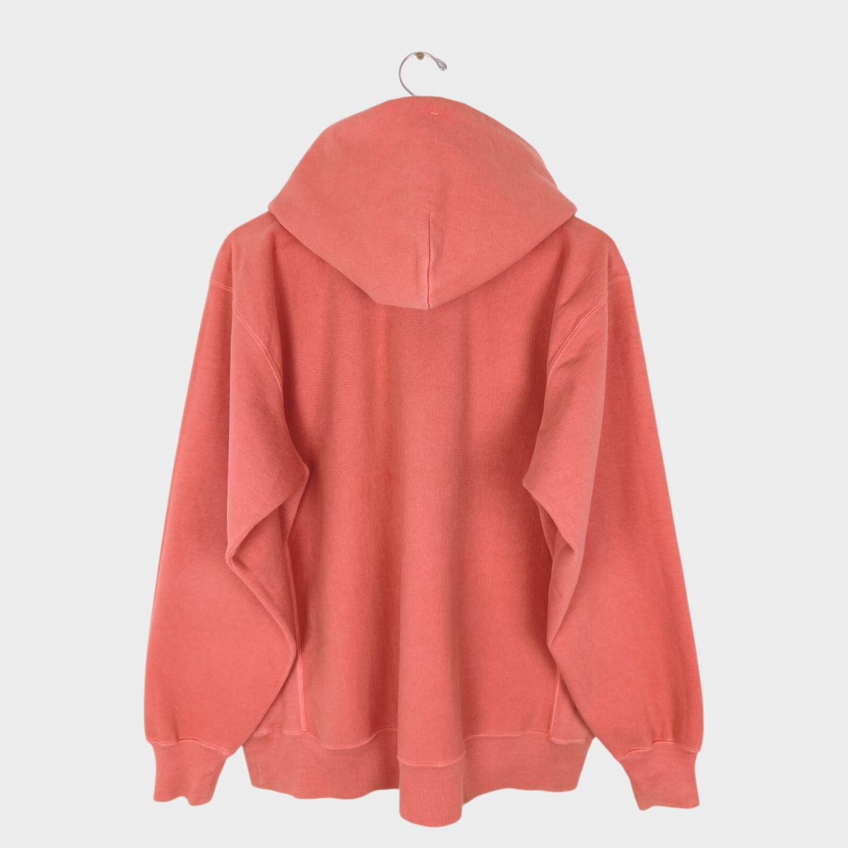 AURALEE Men's Made in Japan Salmon Pink Heavyweight Cotton Blend Hoodie