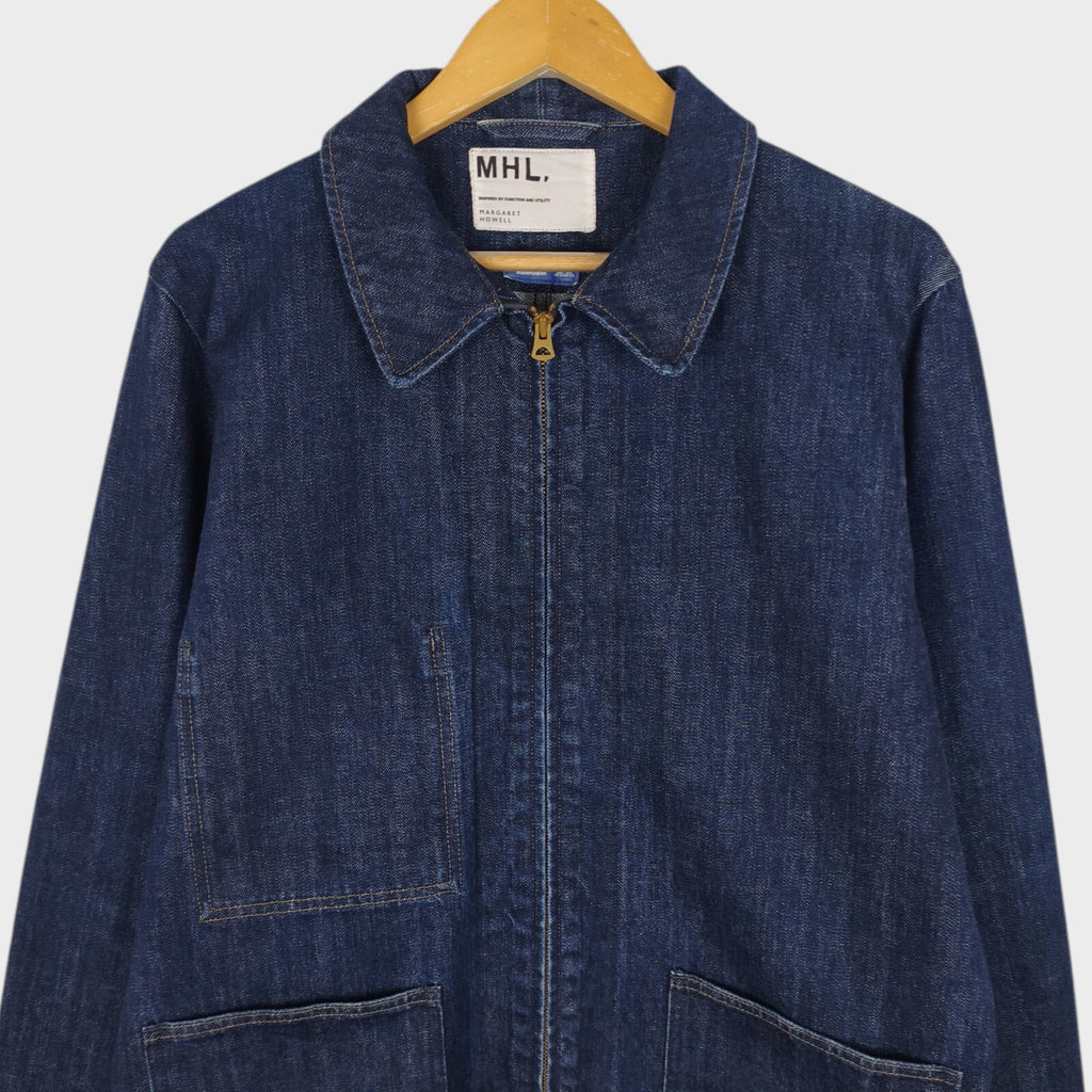 MHL MARGARET HOWELL Men's Canton Overalls Made in Japan Blue Denim Jacket
