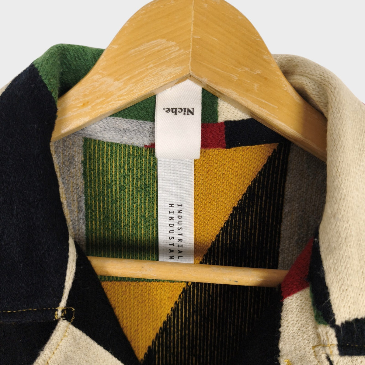 NICHE. Japan Men's Multicoloured Patchwork Switching Stitch Chore Jacket