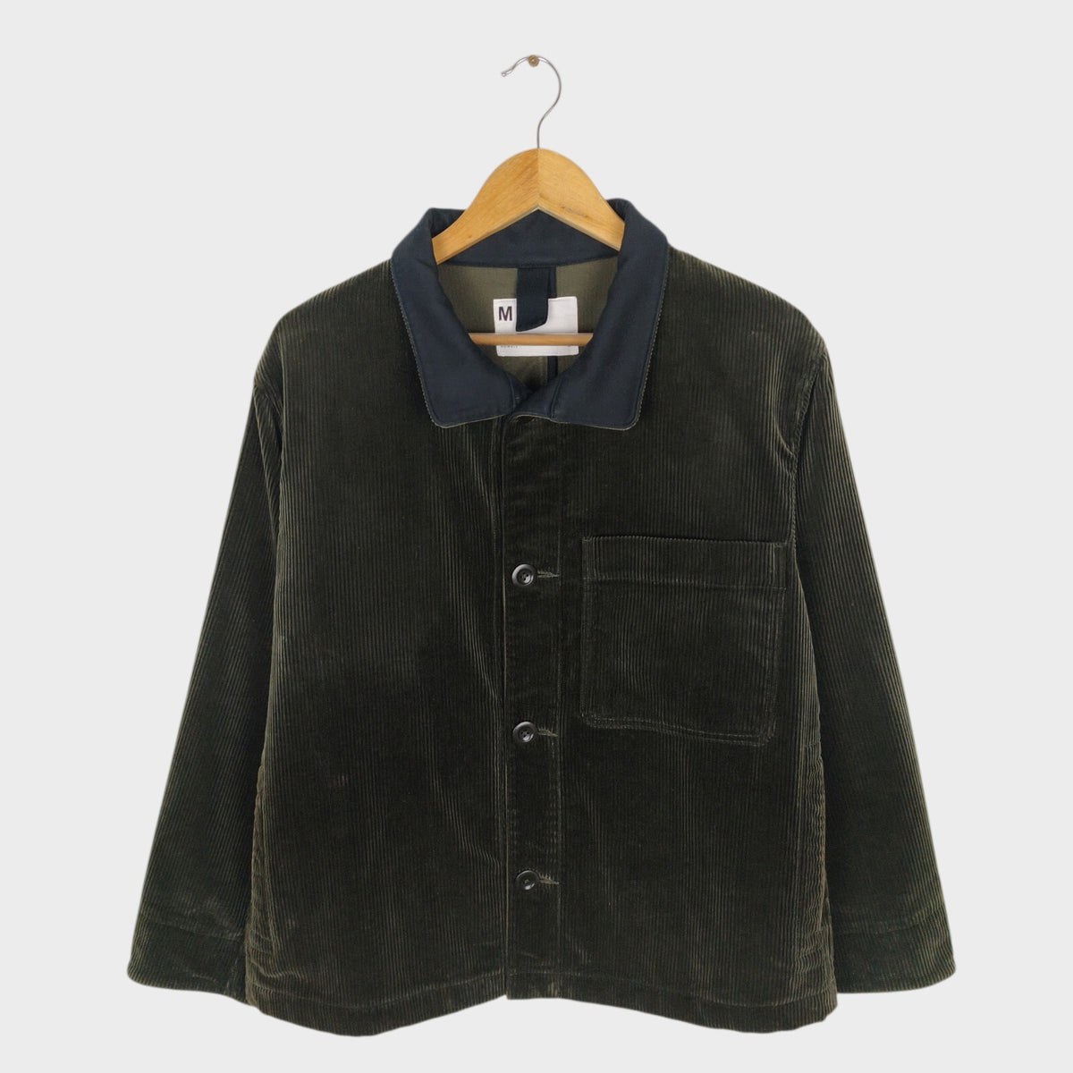MHL MARGARET HOWELL Men's Dark Green Heavyweight Corduroy Chore Jacket