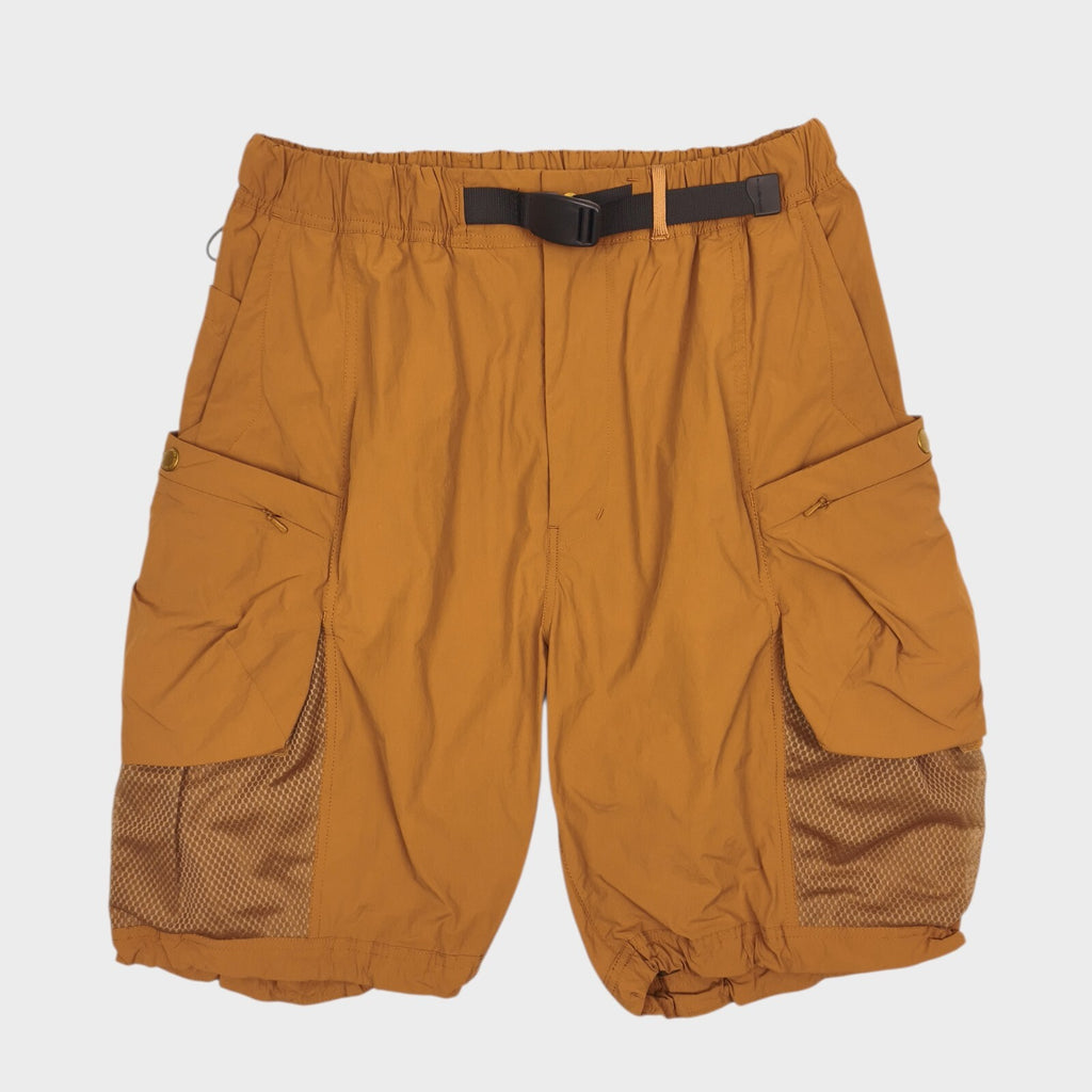 NORBIT BY HIROSHI NOZAWA Men's Orange Nylon Cargo Shorts