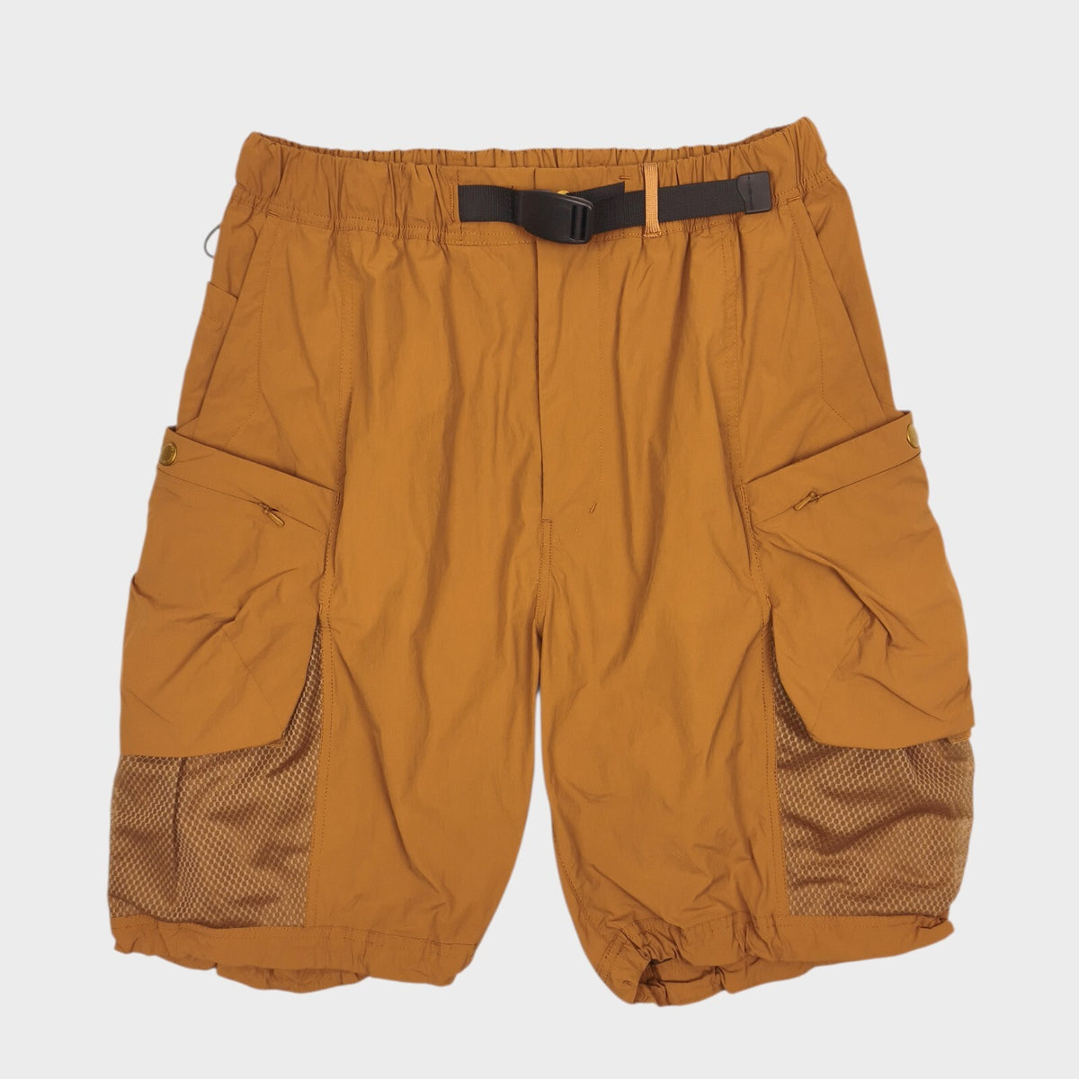 NORBIT BY HIROSHI NOZAWA Men's Orange Nylon Cargo Shorts