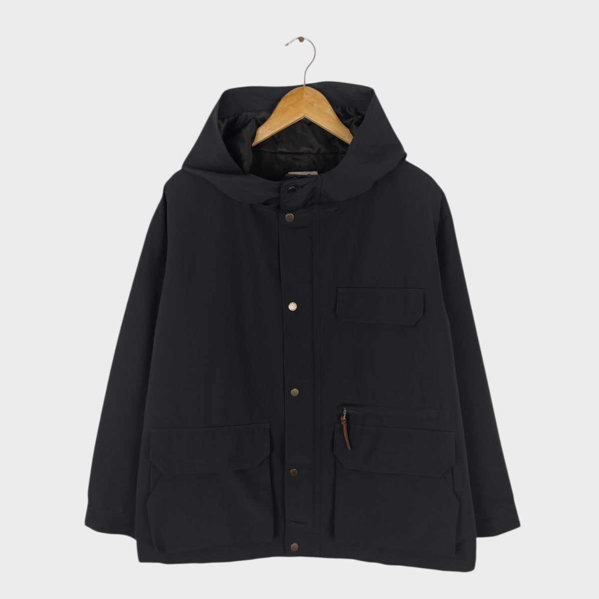 BEAMS B:MING Men's Black Waterproof Mountain Parka Jacket