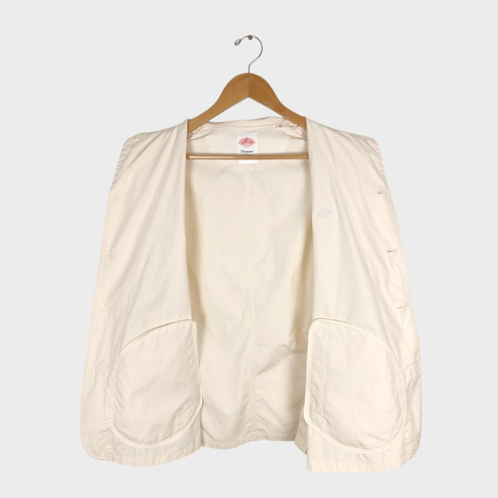 DANTON Men's Ecru Made in Japan 100% Cotton Chore Jacket