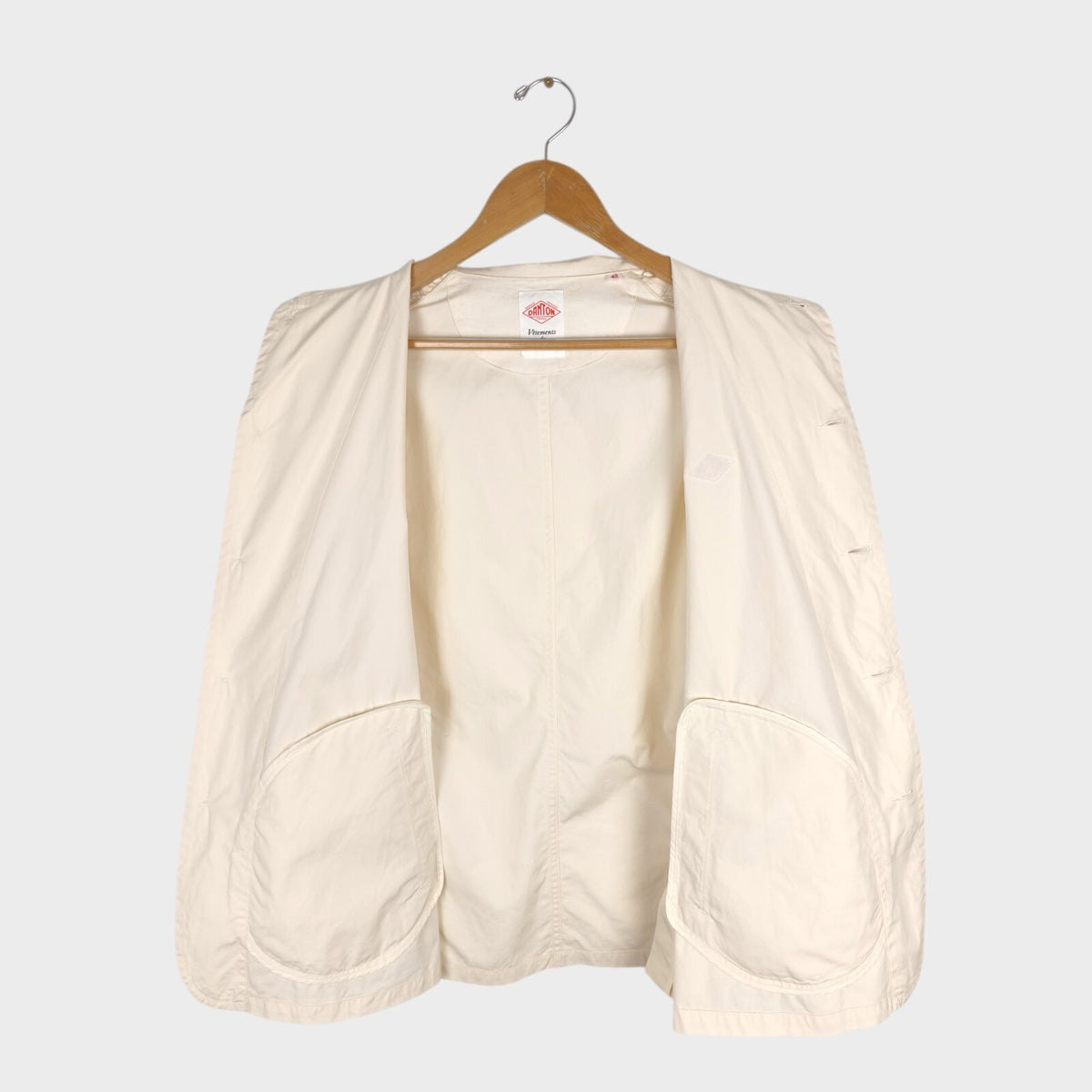 DANTON Men's Ecru Made in Japan 100% Cotton Chore Jacket