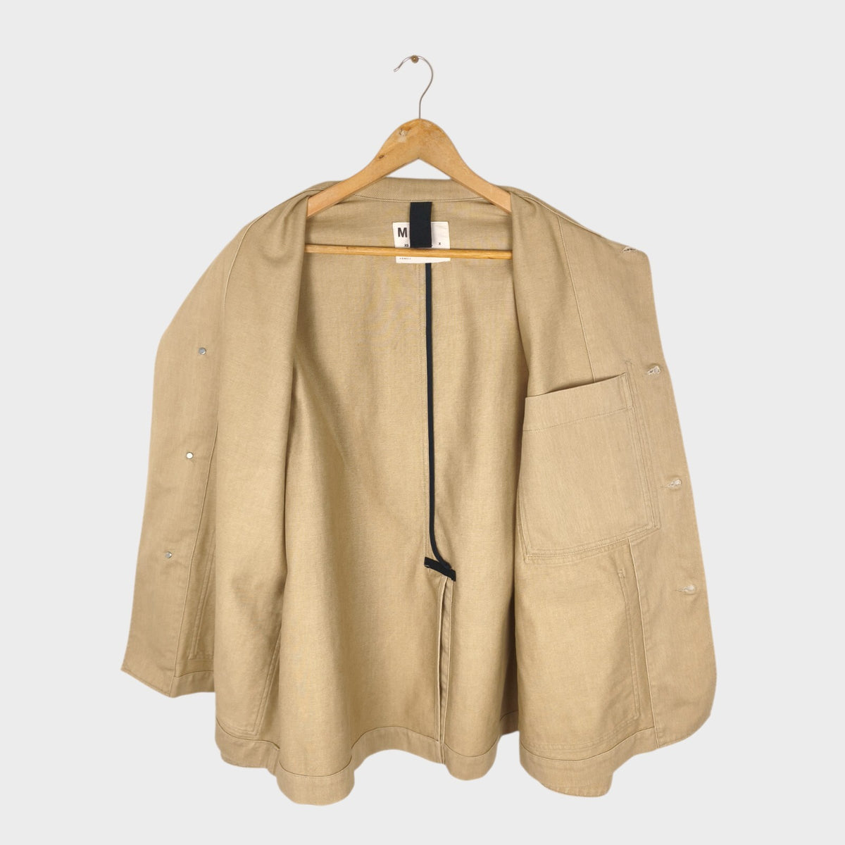 MHL MARGARET HOWELL Men's Beige Cotton Twill Chore Jacket