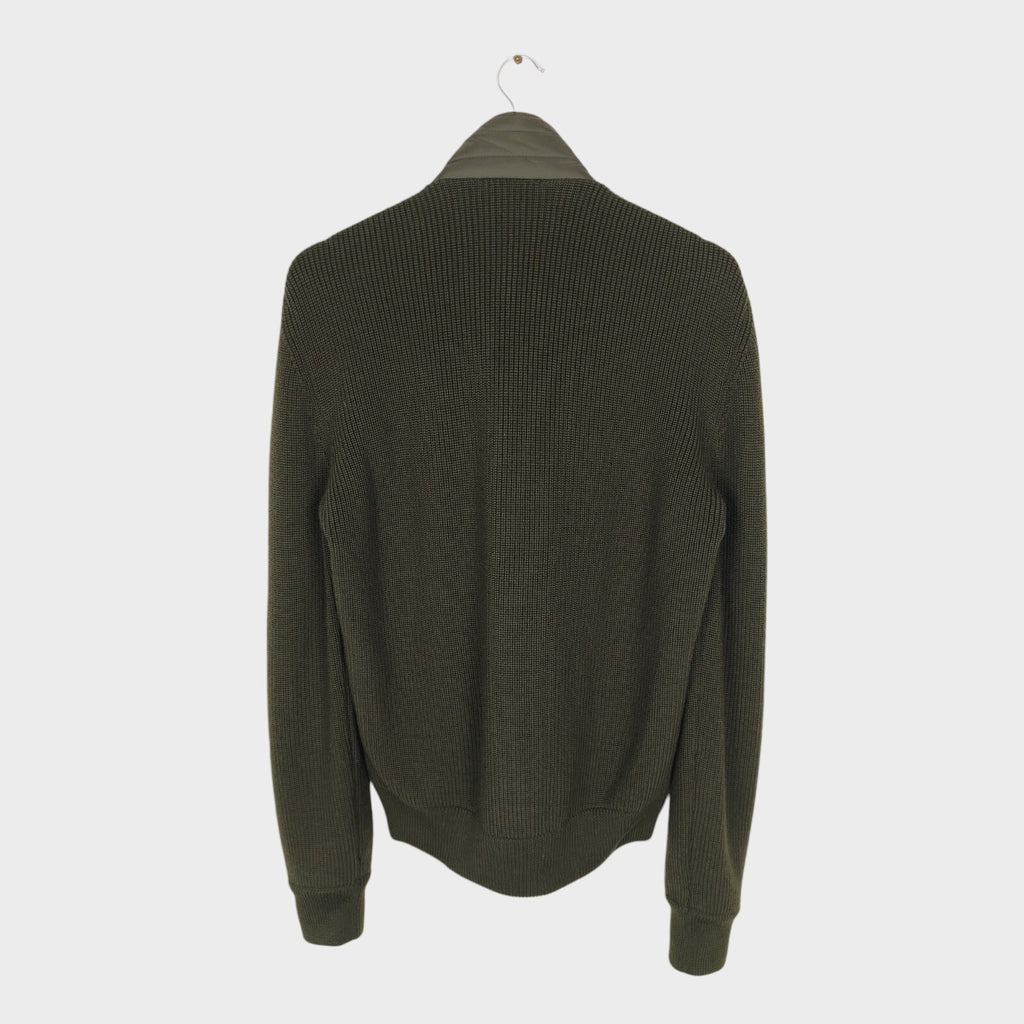 BELSTAFF Men's Khaki/Grey Heavyweight Wool Hybrid Jacket