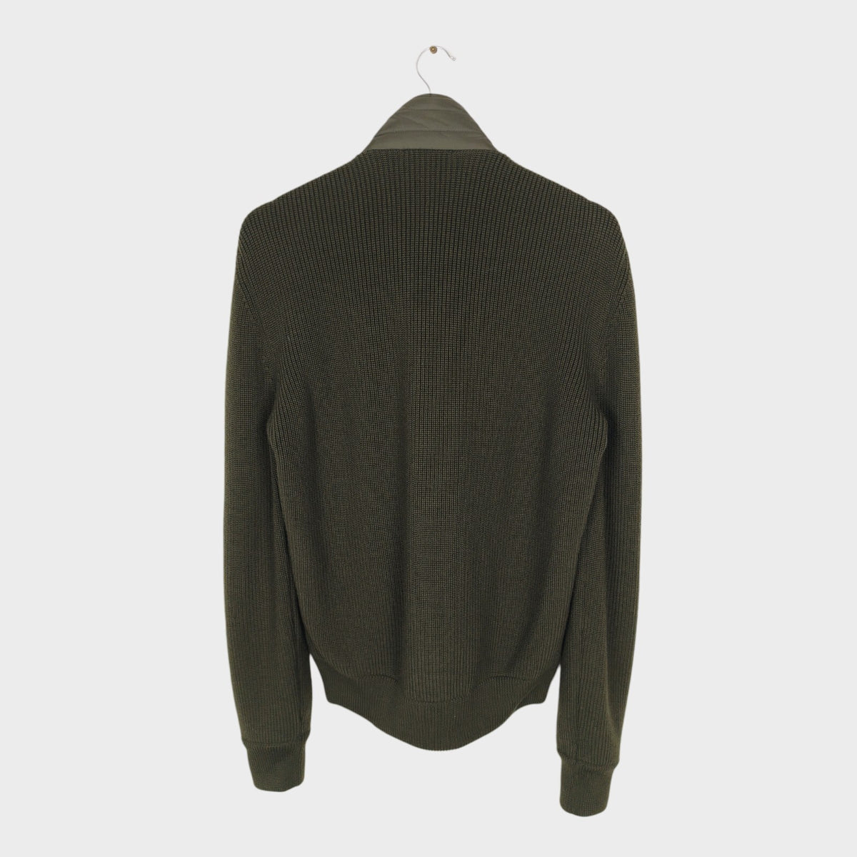 BELSTAFF Men's Khaki/Grey Heavyweight Wool Hybrid Jacket
