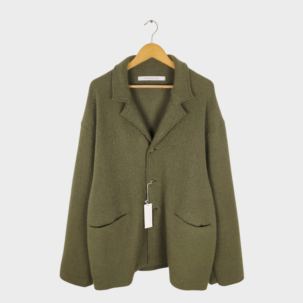 EEL PRODUCTS Men's Made in Japan 100% Wool Oversized Reading Coat