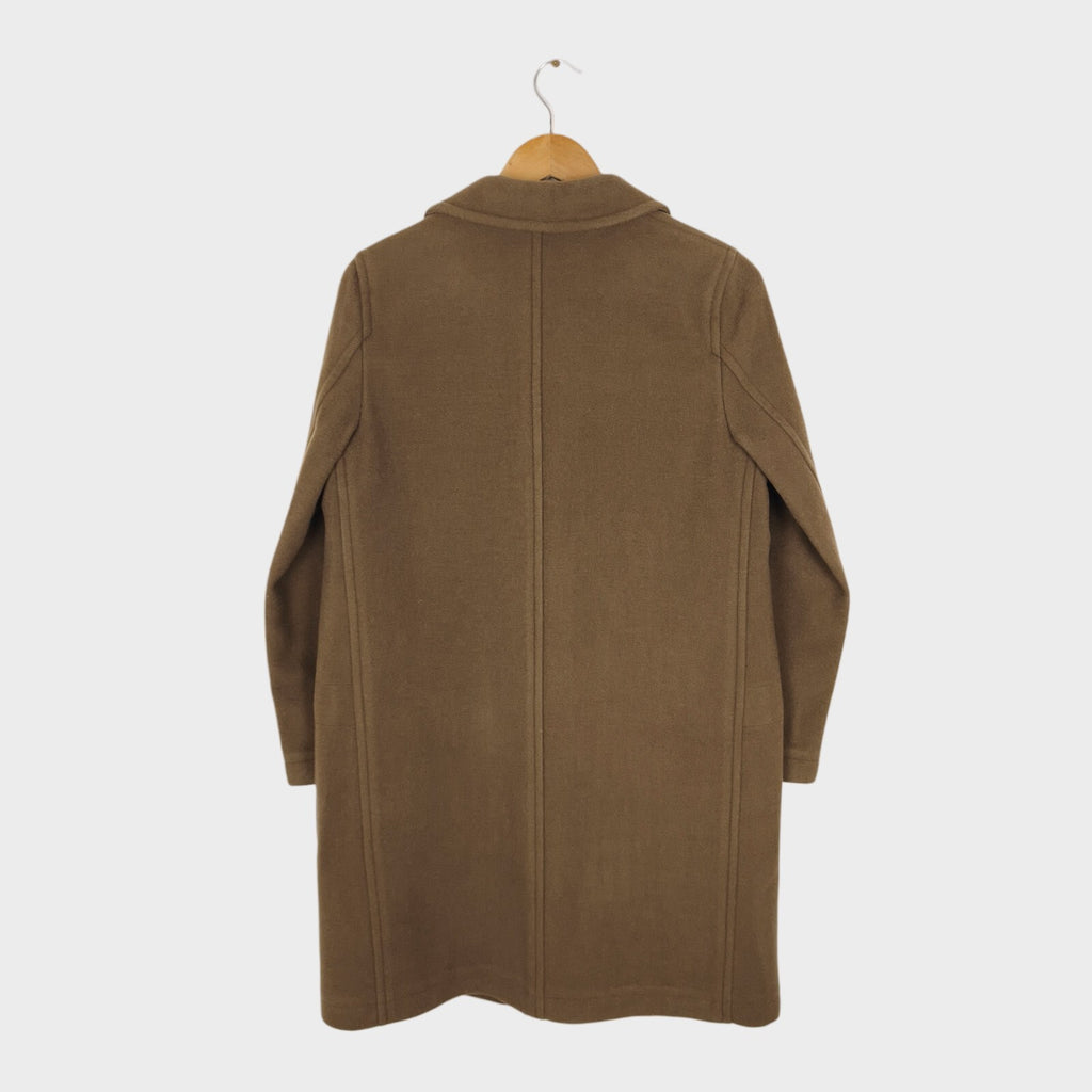 MHL MARGARET HOWELL Women's Brown 100% Wool Duffle Coat