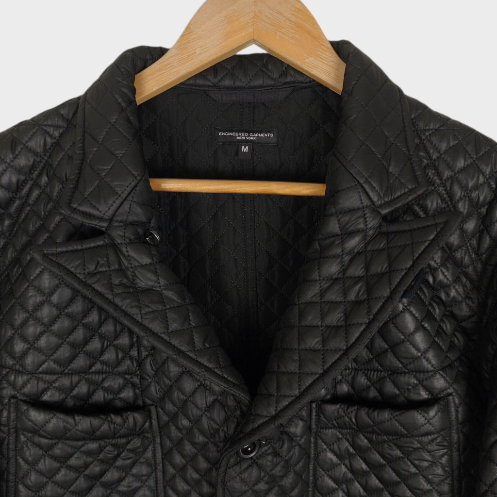 ENGINEERED GARMENTS Men's Made in USA Black Diamond Quilted Bedford Jacket