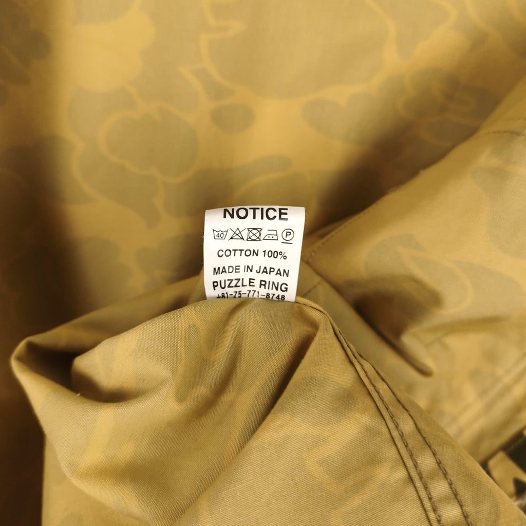 SASSAFRAS Men's Made in Japan Camo Print Digs Crew Chore Jacket