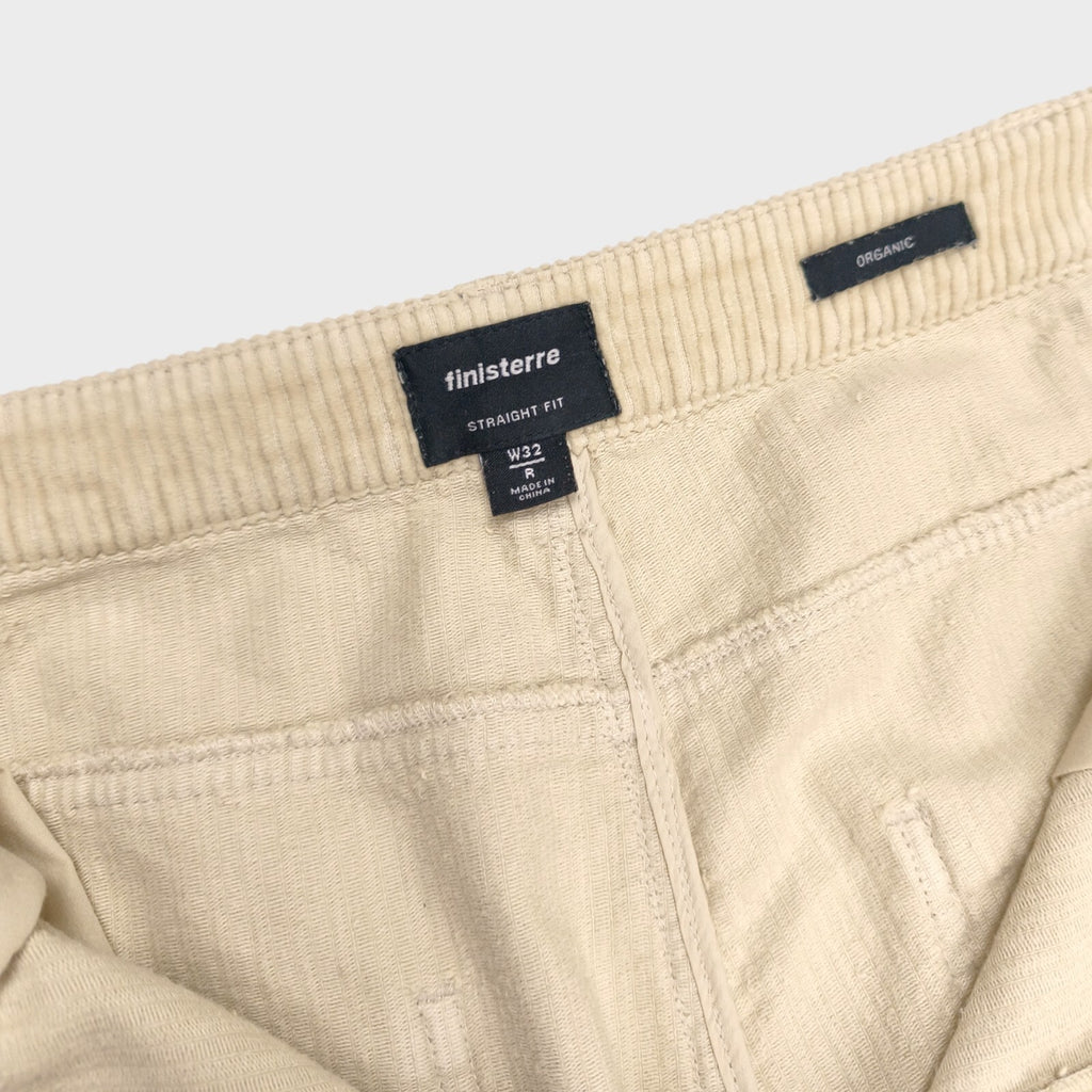FINISTERRE Men's Cream Corduroy Trousers