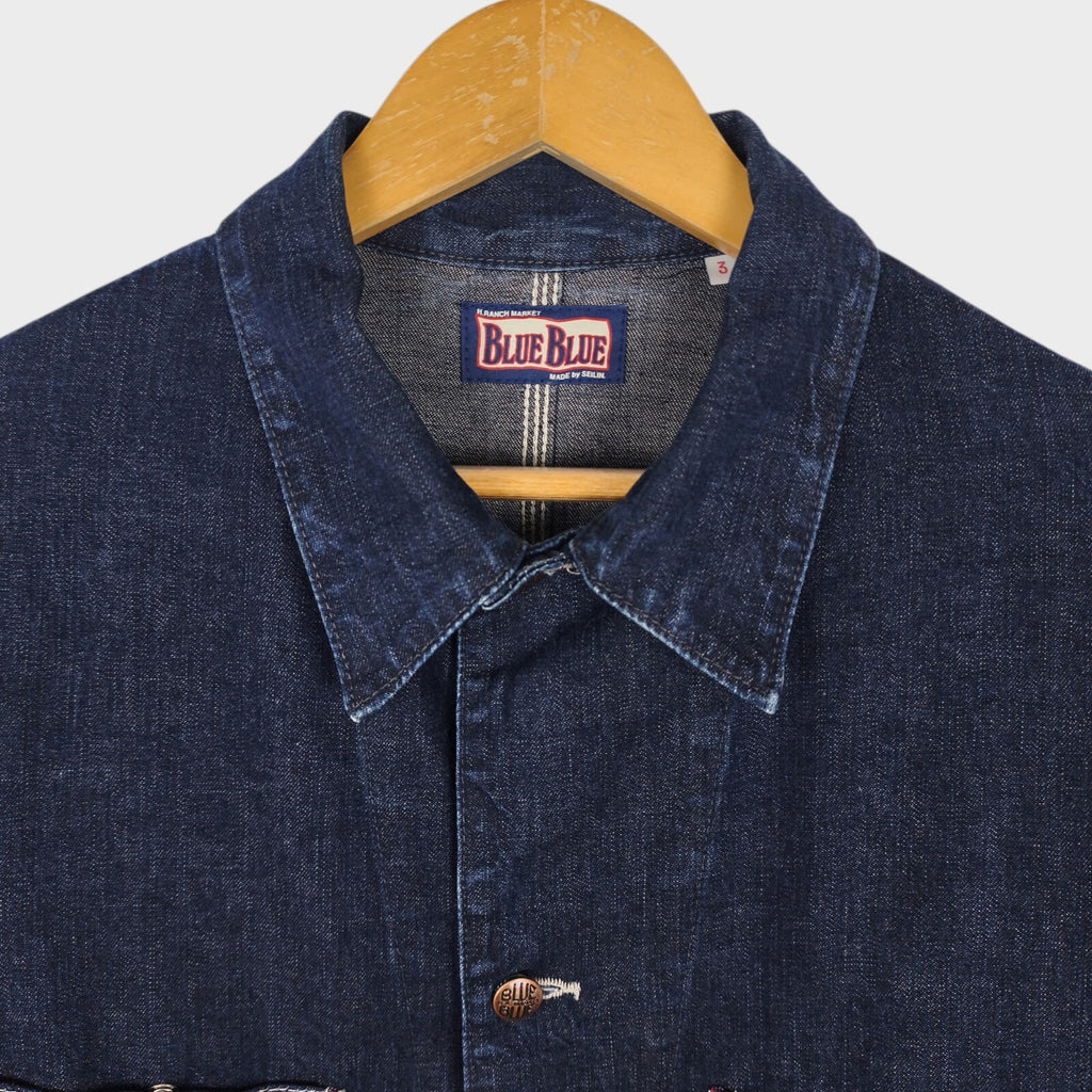 BLUE BLUE JAPAN Men's Made in Japan Blue Denim Chore Jacket