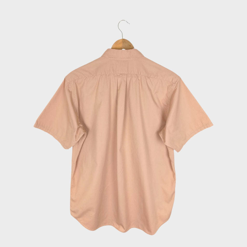 THE REAL MCCOY'S Men's Made in Japan Pink Beige Short Sleeved Shirt
