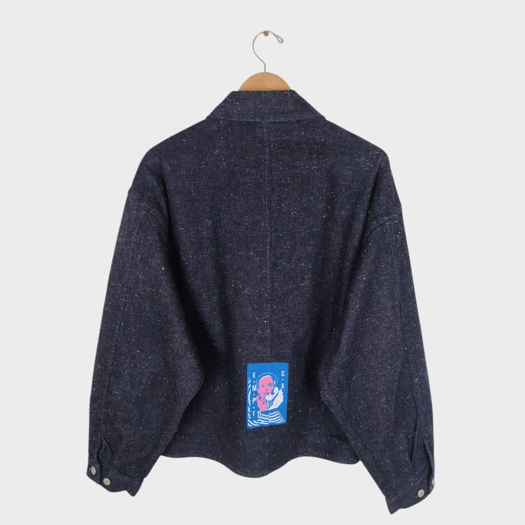 CAV EMPT Men's Made in Japan Blue Nep Denim Trucker Jacket