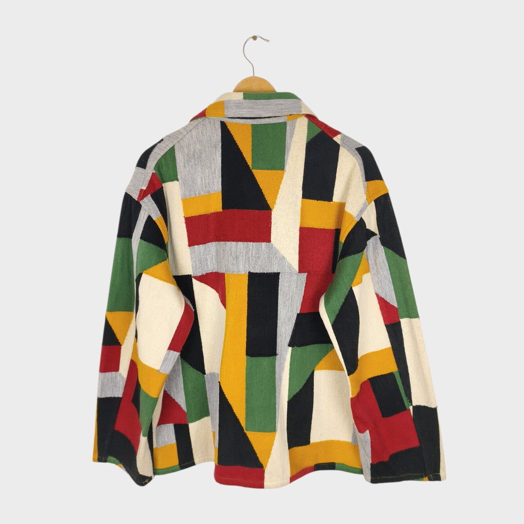 NICHE. Japan Men's Multicoloured Patchwork Switching Stitch Chore Jacket