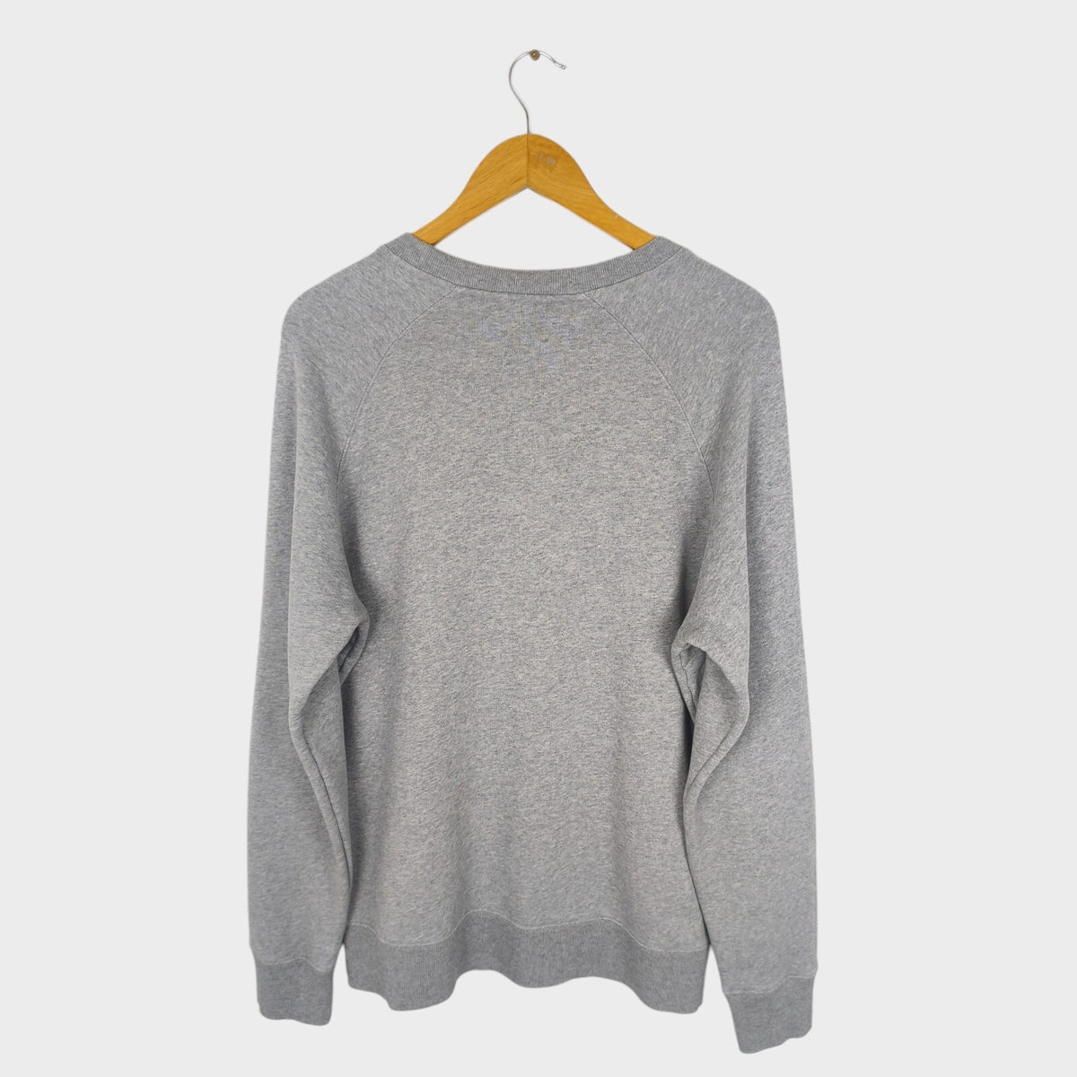 MAISON KITSUNE Men's Grey Fox Print Crewneck Cotton Sweatshirt