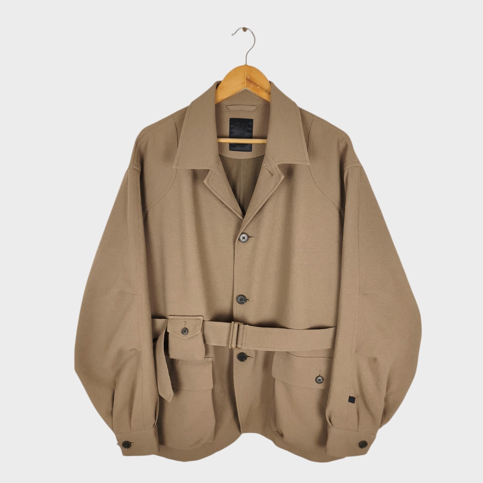 DAIWA PIER39 Men's Tech Belted Oversized Fit Gunshooting Jacket