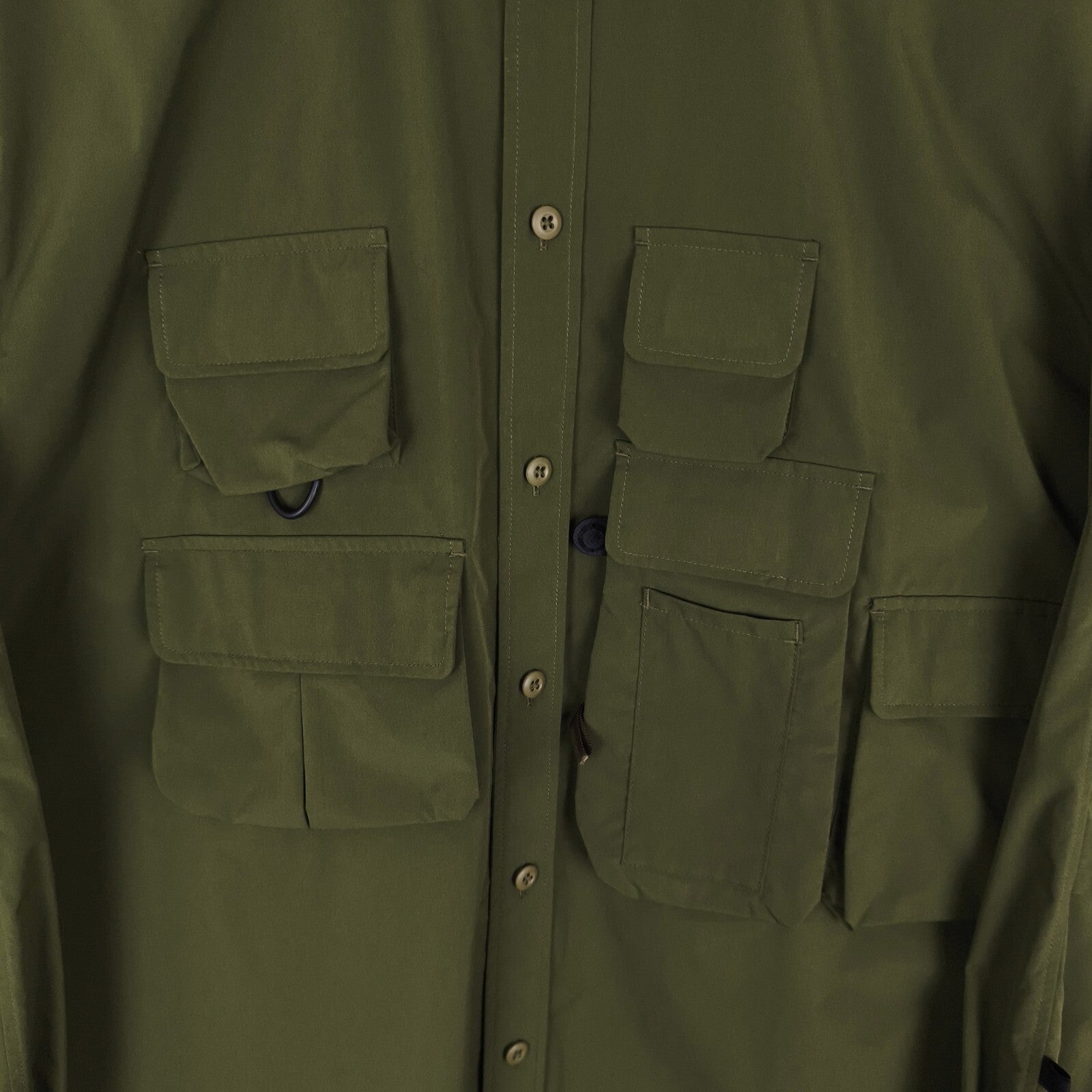 DAIWA PIER39 Men's Olive Green Tech Fishing Angler's Overshirt