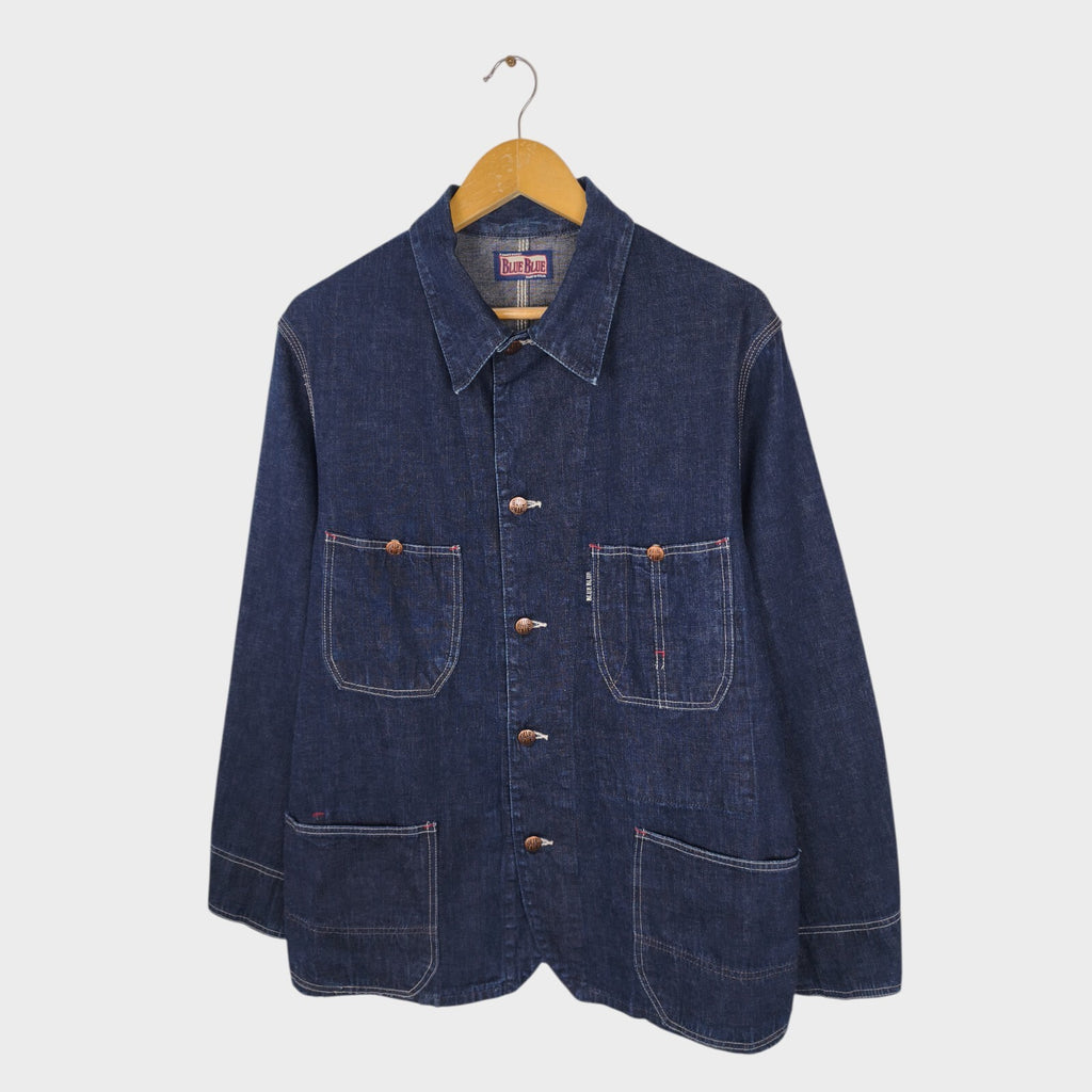 BLUE BLUE JAPAN Men's Made in Japan Blue Denim Chore Jacket