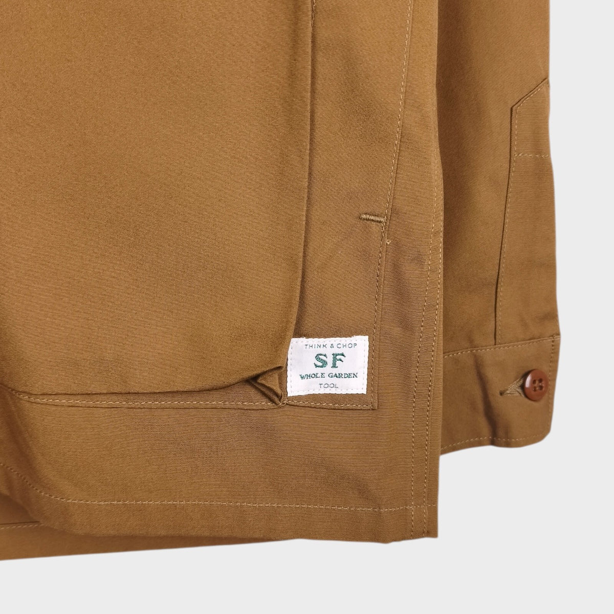 SASSAFRAS Men's Made in Japan Brown Digs Crew Chore Jacket