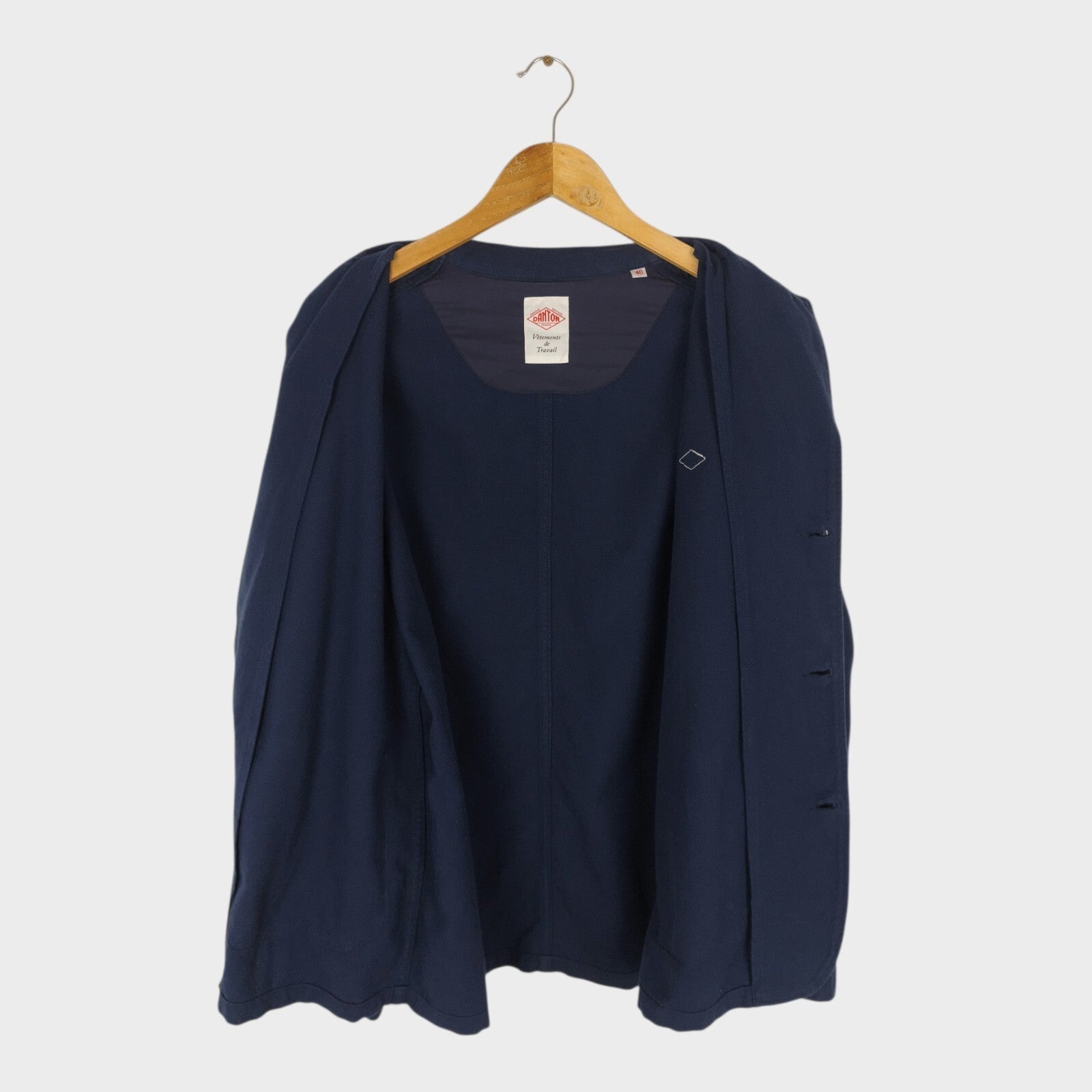 DANTON Men's Navy Blue Made in Japan 100% Cotton Chore Jacket