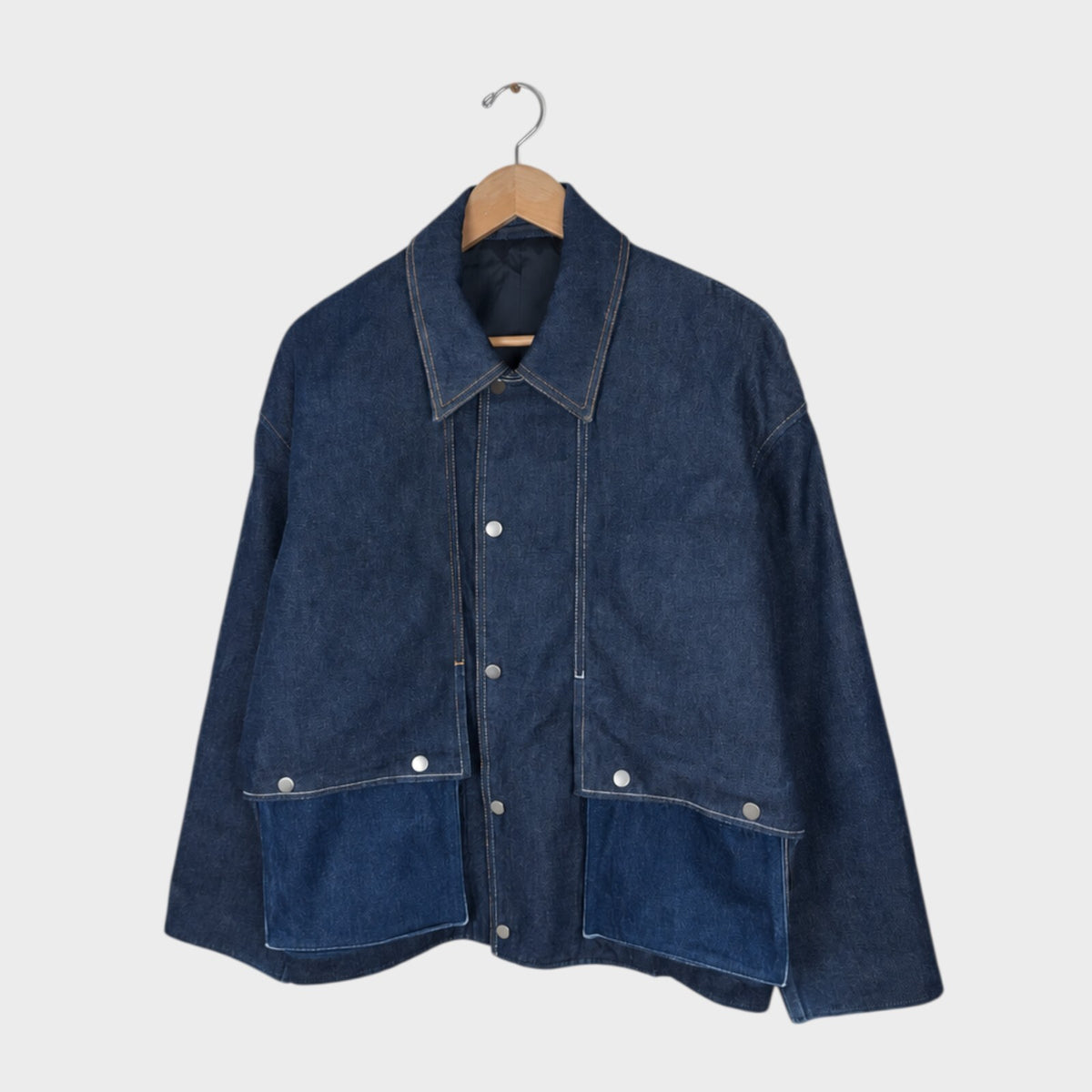 PUBLIC TOKYO Men's Made in Japan Blue Denim Blouson Jacket