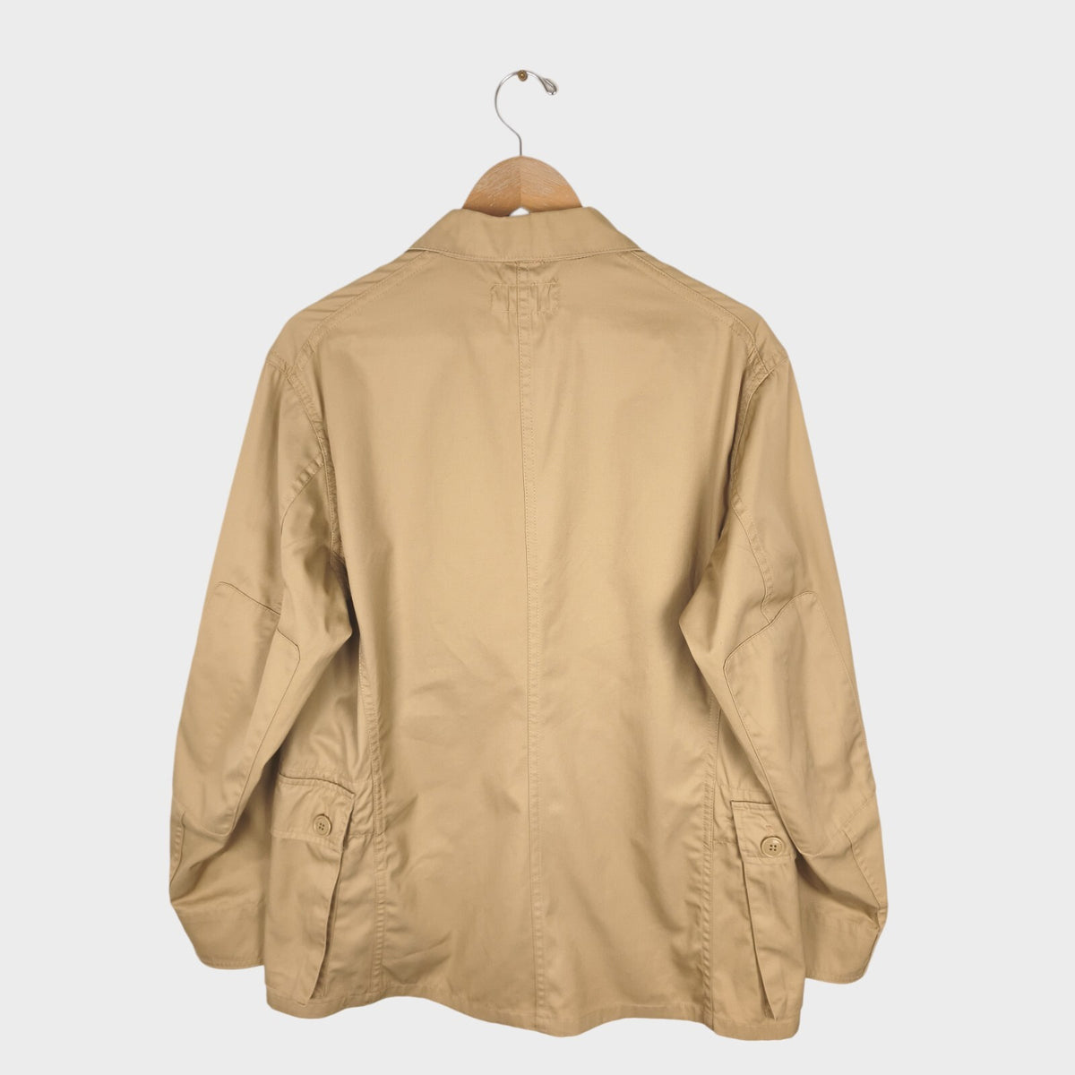SASSAFRAS Men's Made in Japan Beige Cotton G.D.U. Leaf Jacket