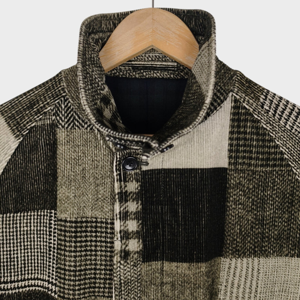 BEAMS PLUS Men's Patchwork Corduroy Coat