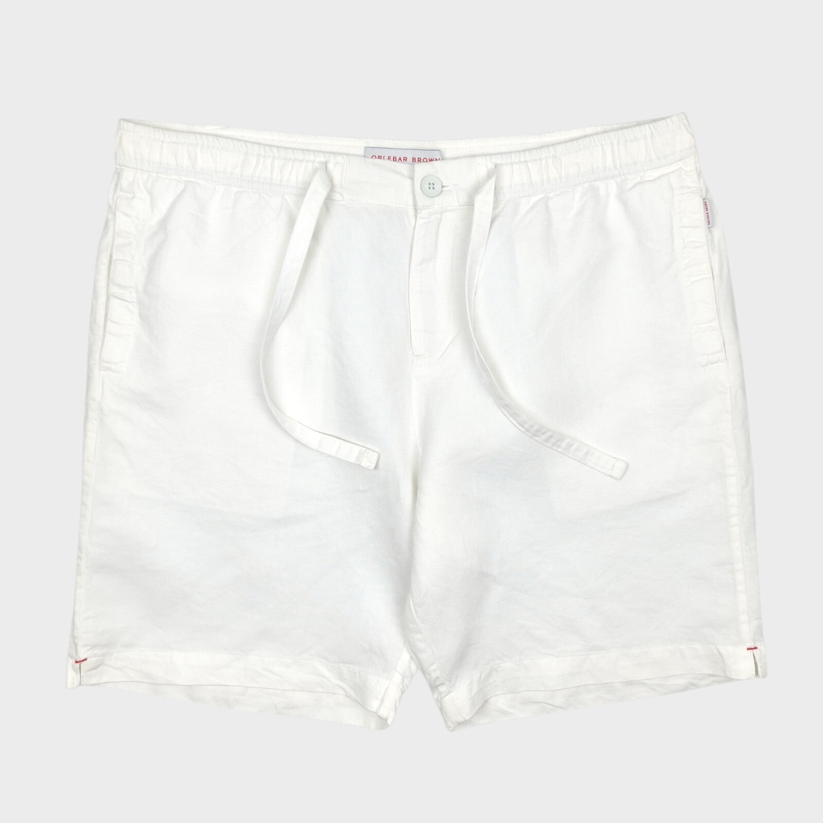 ORLEBAR BROWN Men's White 100% Linen Harton Shorts