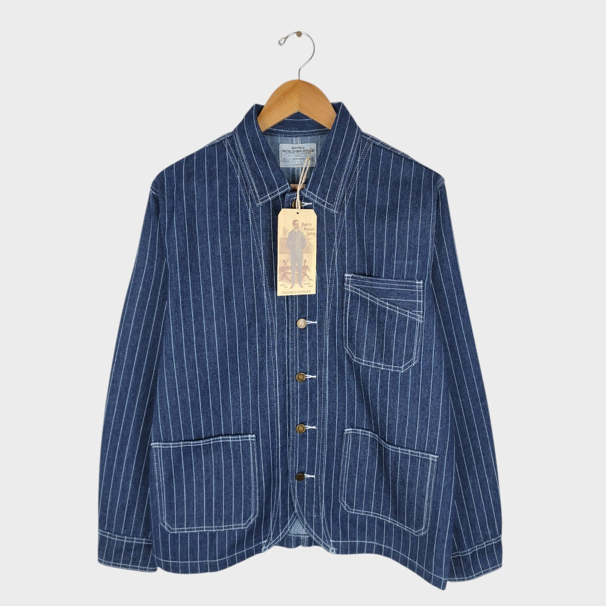 OKONKWO MFG Men's Blue Wabash Chore Jacket