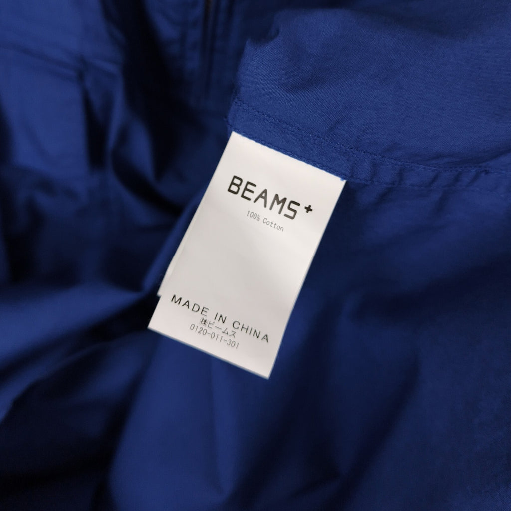 BEAMS PLUS Men's Blue Oversized Smock Anorak Parka Jacket