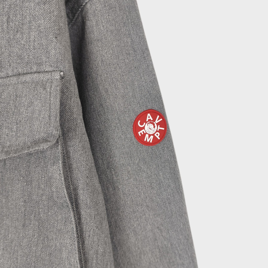 CAV EMPT Men's Made in Japan Grey Heavyweight Denim Community Bomber Jacket