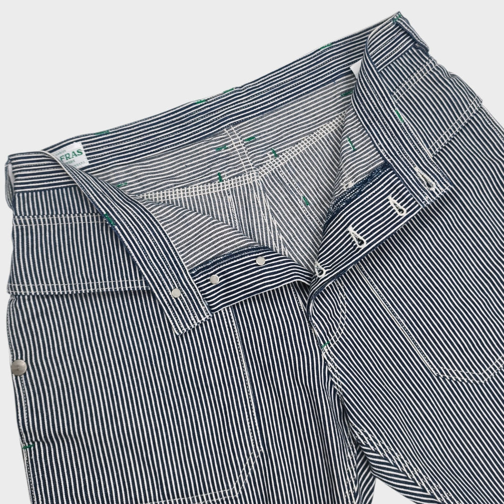 SASSAFRAS Men's Made in Japan Hickory Stripe Cargo Shorts