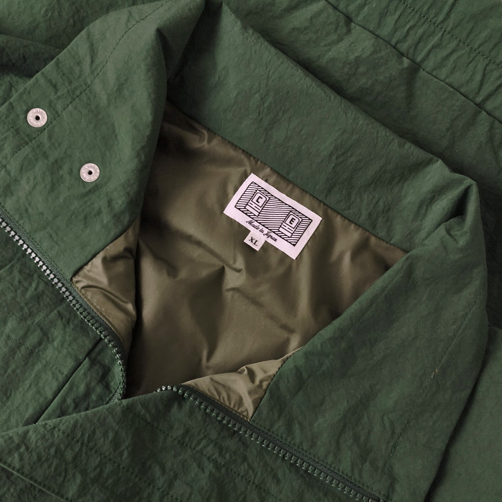 CAV EMPT Men's Made in Japan Green Nylon Flap Sleeve Parka Jacket