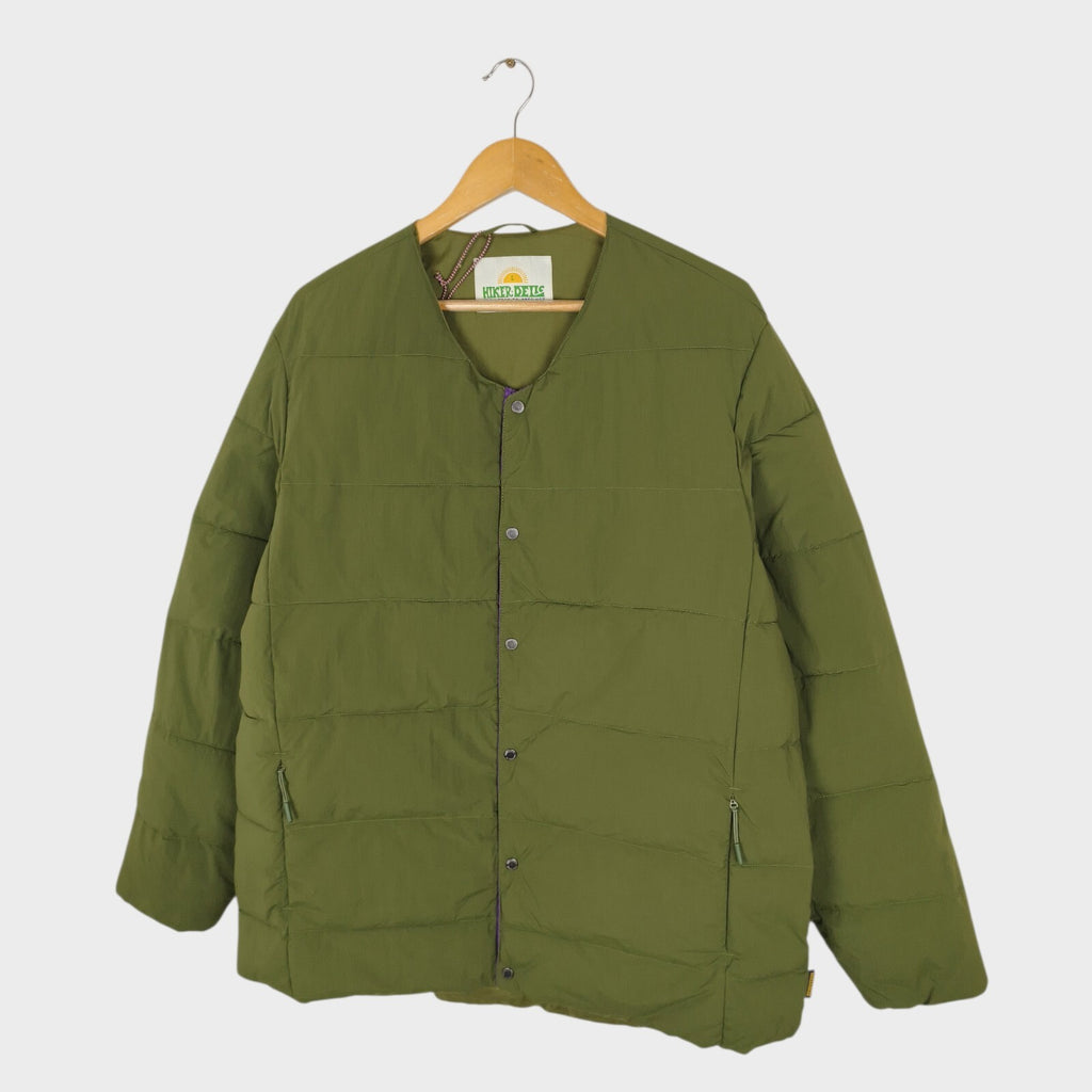 HIKERDELIC Men's Green Quilted Liner Puffer Jacket