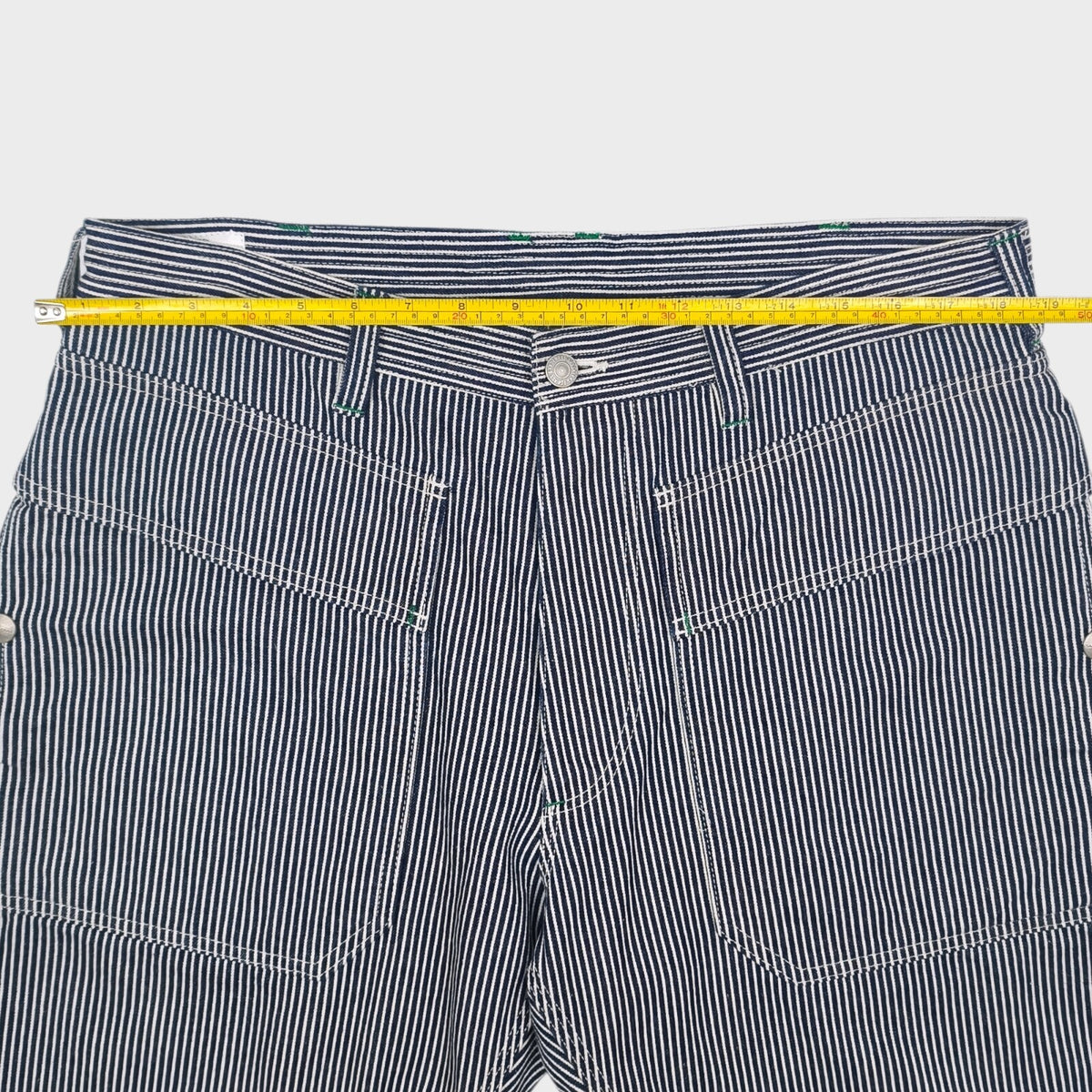 SASSAFRAS Men's Made in Japan Hickory Stripe Cargo Shorts
