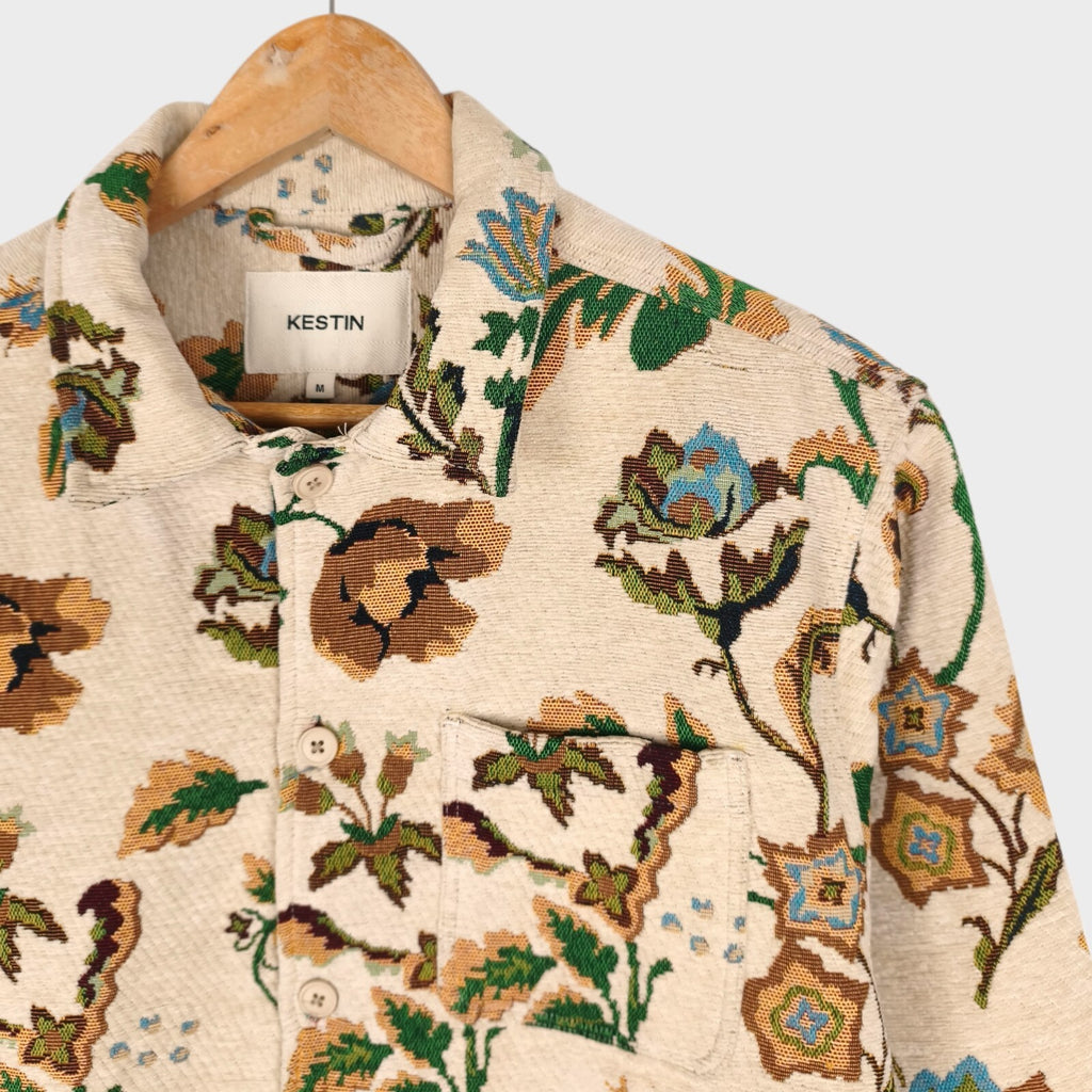 KESTIN HARE Men's Japanese Floral Jacquard Ormiston Tapestry Jacket