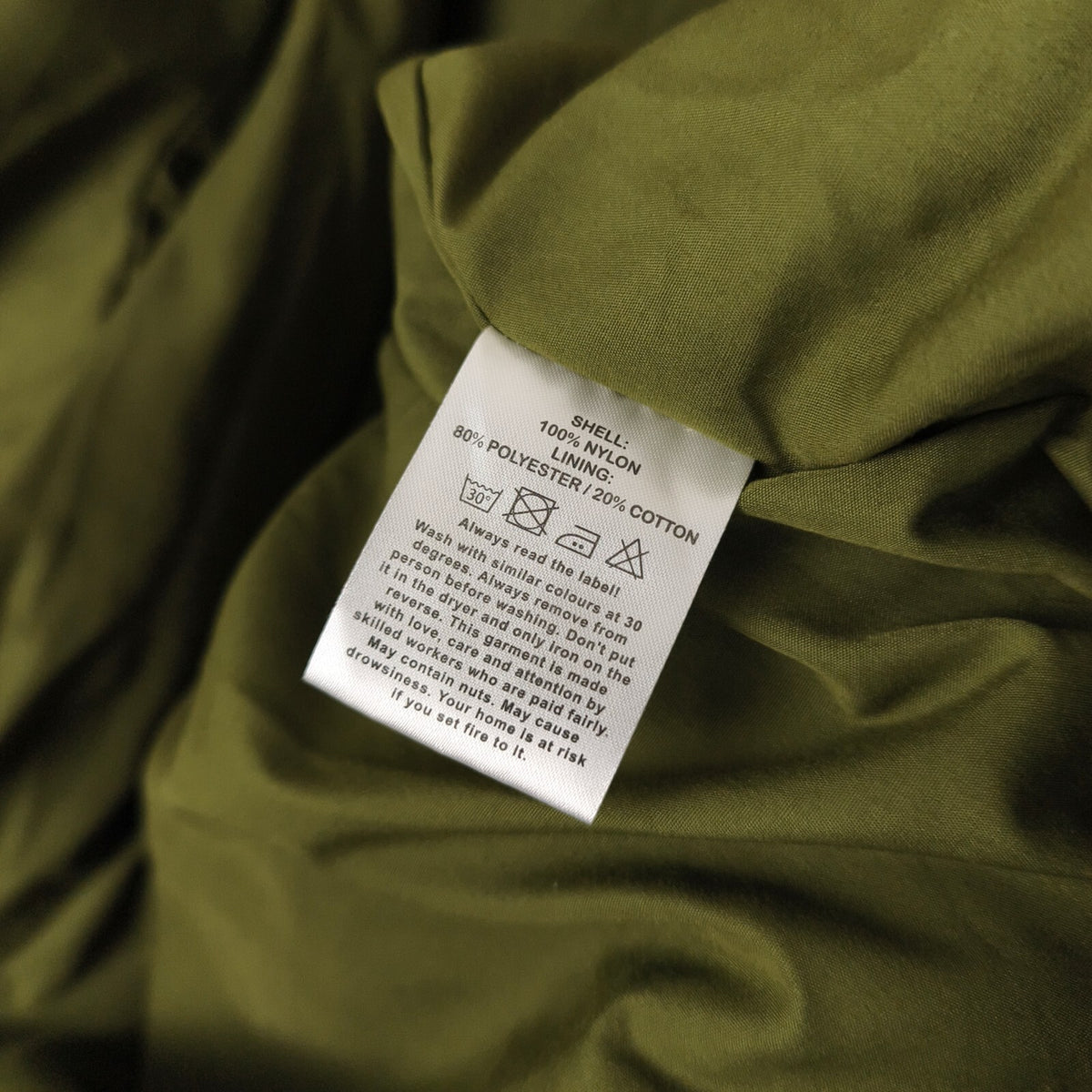 HIKERDELIC Men's Green Quilted Liner Puffer Jacket