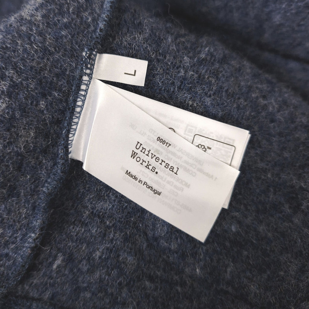 UNIVERSAL WORKS Men's Blue Wool Fleece Field Jacket