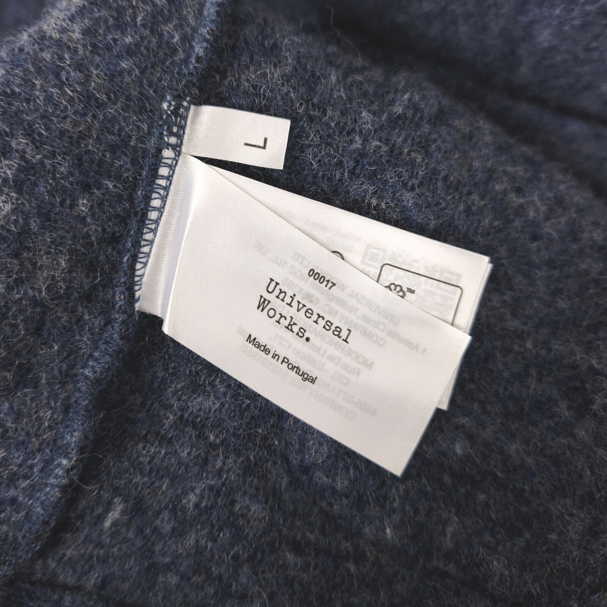 UNIVERSAL WORKS Men's Blue Wool Fleece Field Jacket