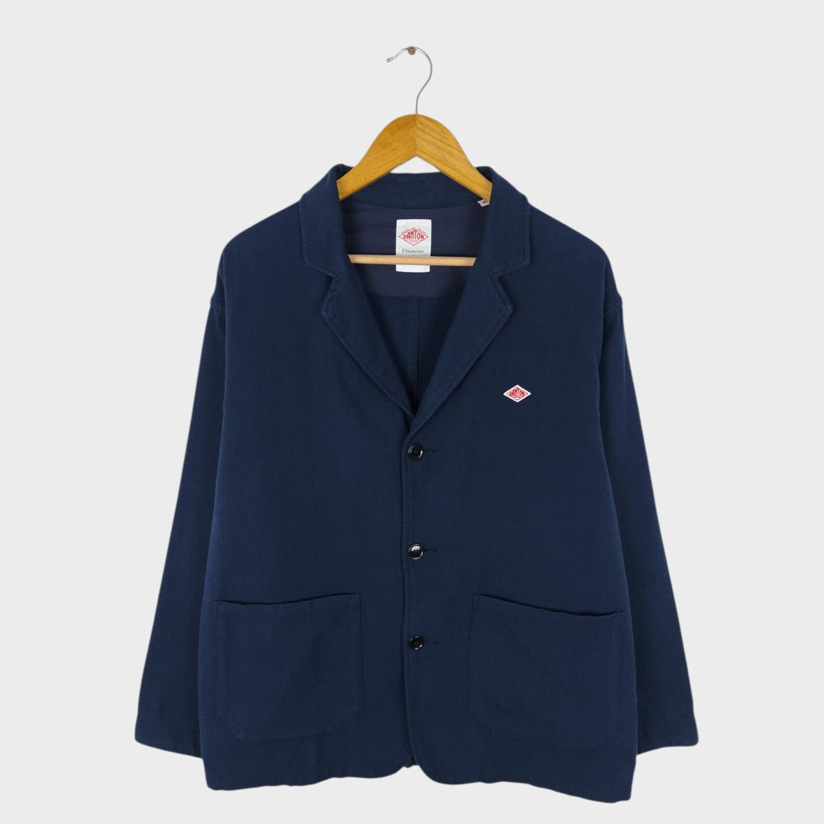 DANTON Men's Navy Blue Made in Japan 100% Cotton Chore Jacket