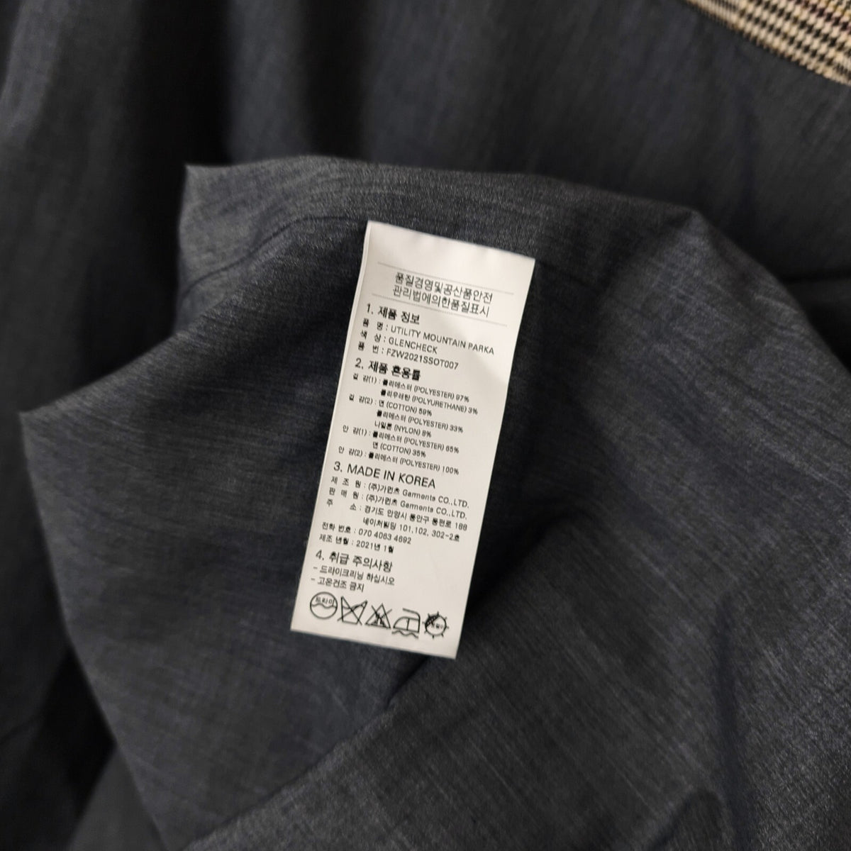 FRIZMWORKS Men's Glencheck Utility Mountain Parka Jacket