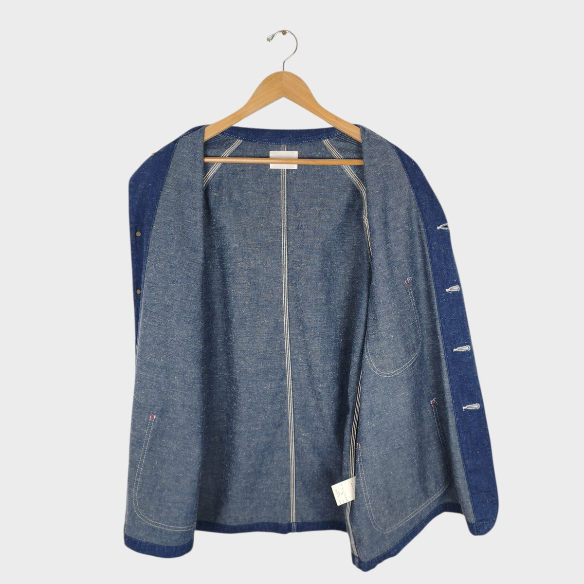CAL O LINE Men's Made in Japan Blue Nep Denim Chore Jacket