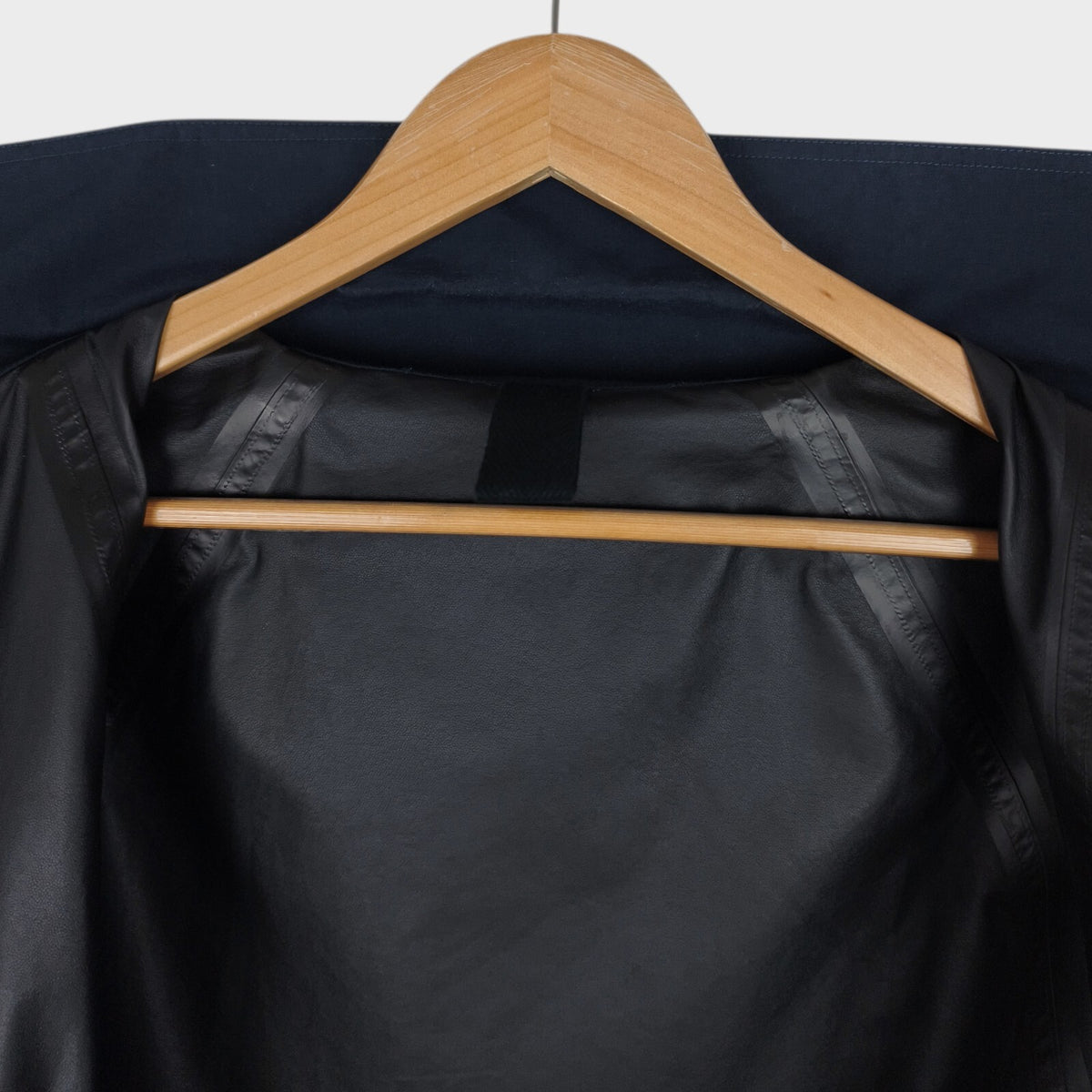 MHL MARGARET HOWELL Men's Navy Lightweight Waterproof Cotton/Linen Blouson Jacket