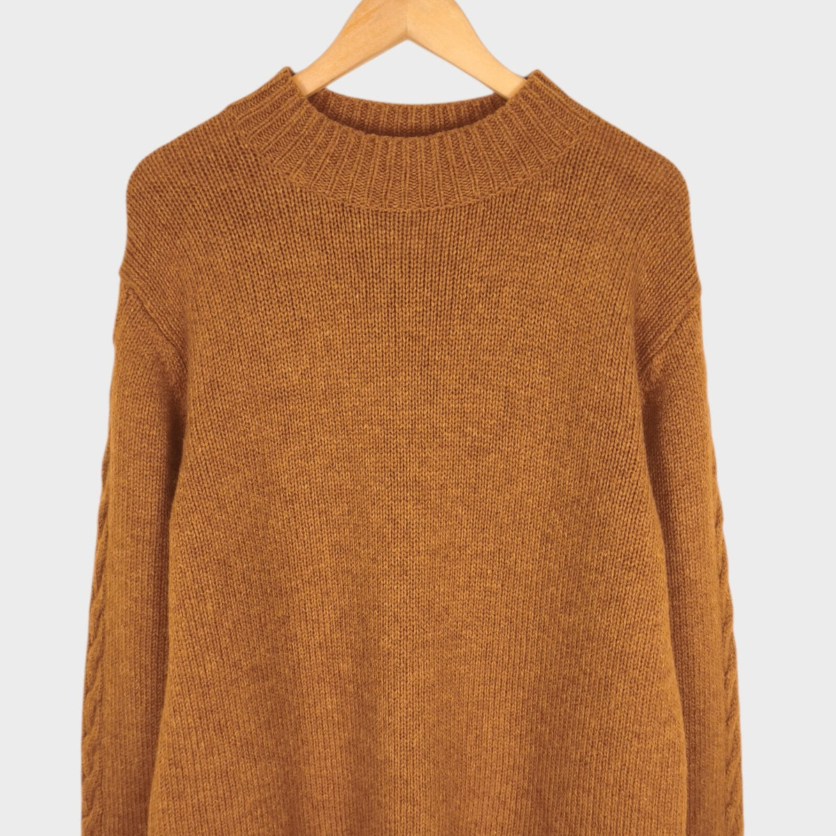 MHL MARGARET HOWELL Men's Tan/Camel 100% Wool Jumper