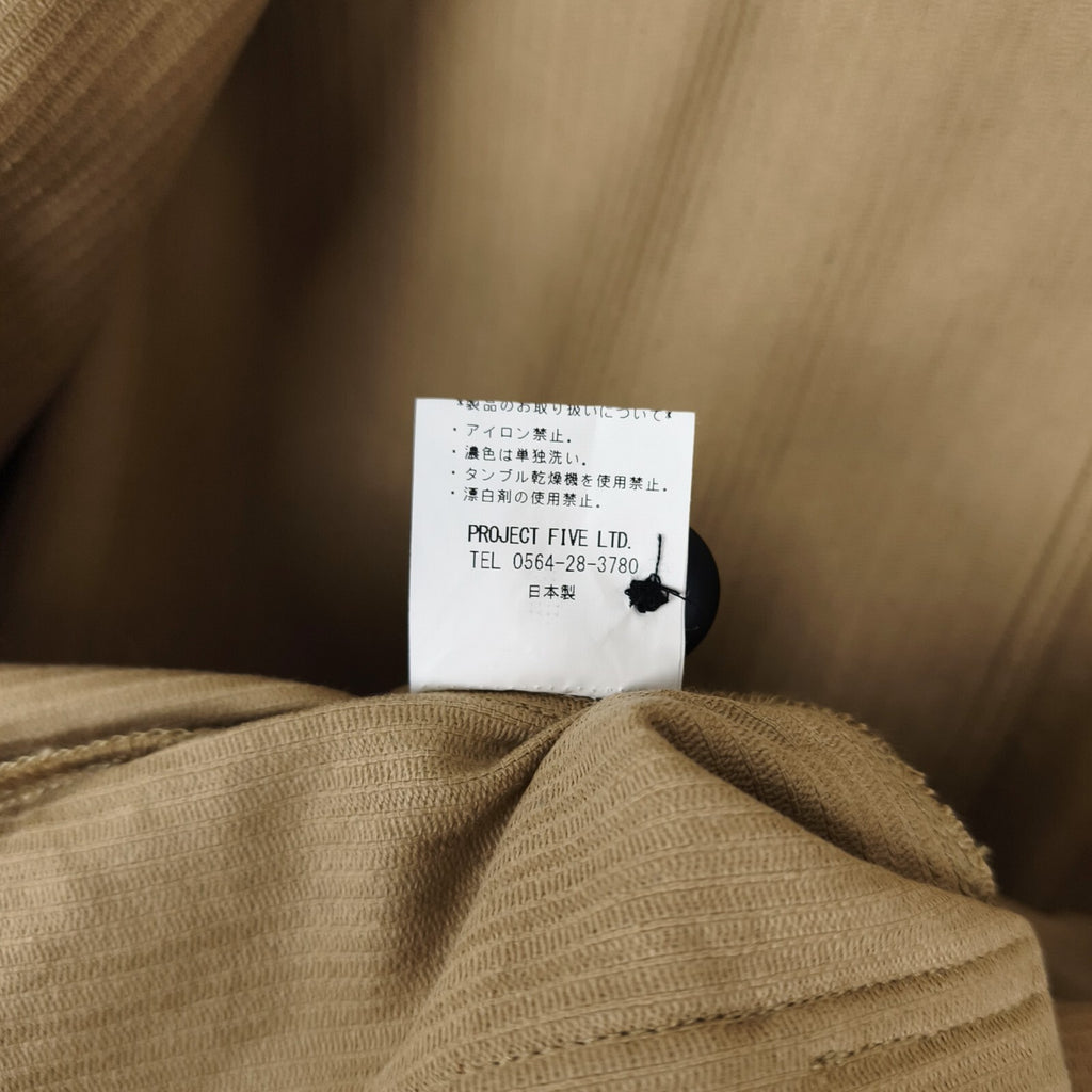MANUAL ALPHABET Men's Beige Made in Japan Corduroy Chore Jacket