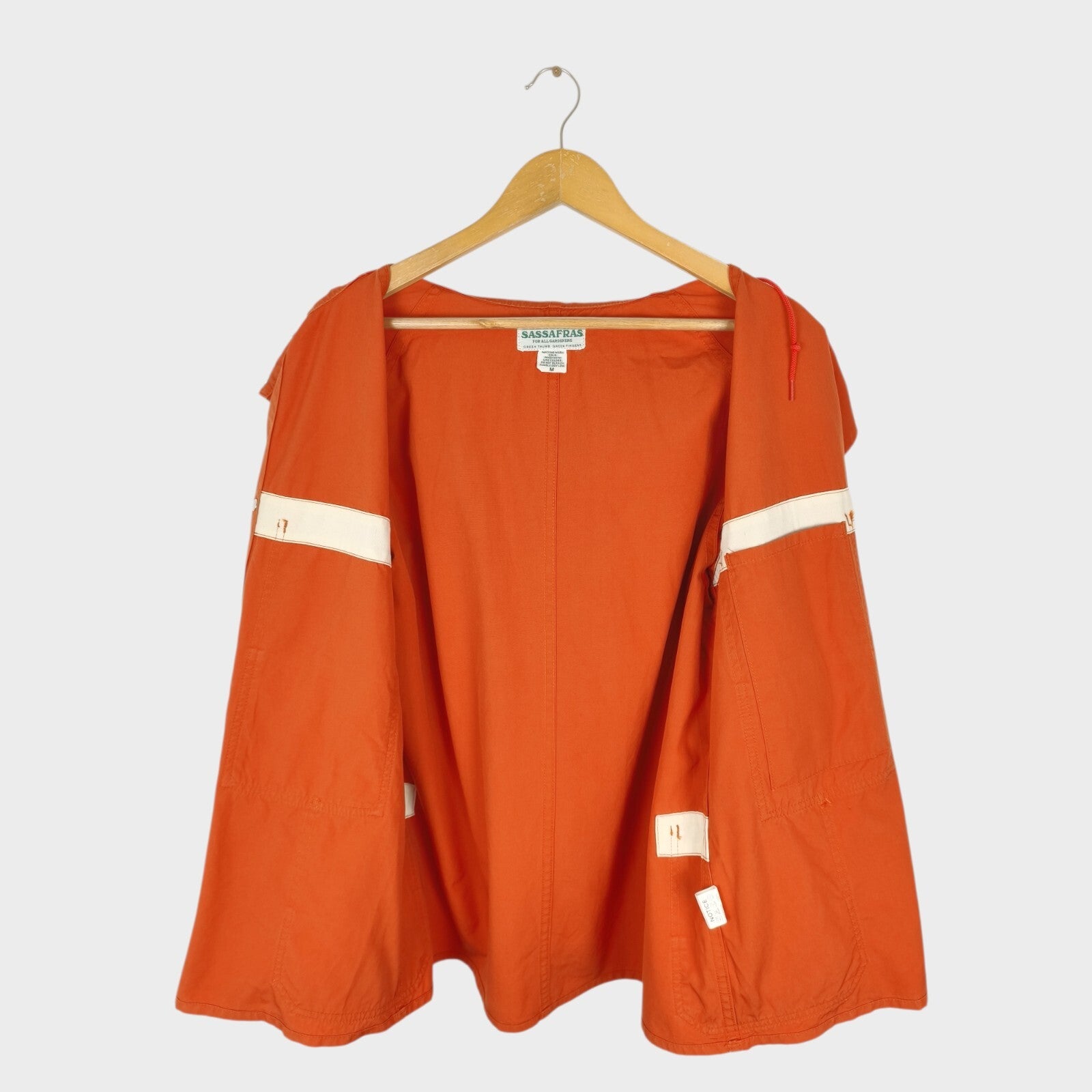 SASSAFRAS Men's Made in Japan Orange Blower Bud Parka Jacket