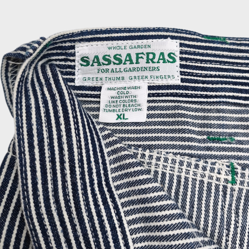SASSAFRAS Men's Made in Japan Hickory Stripe Cargo Shorts